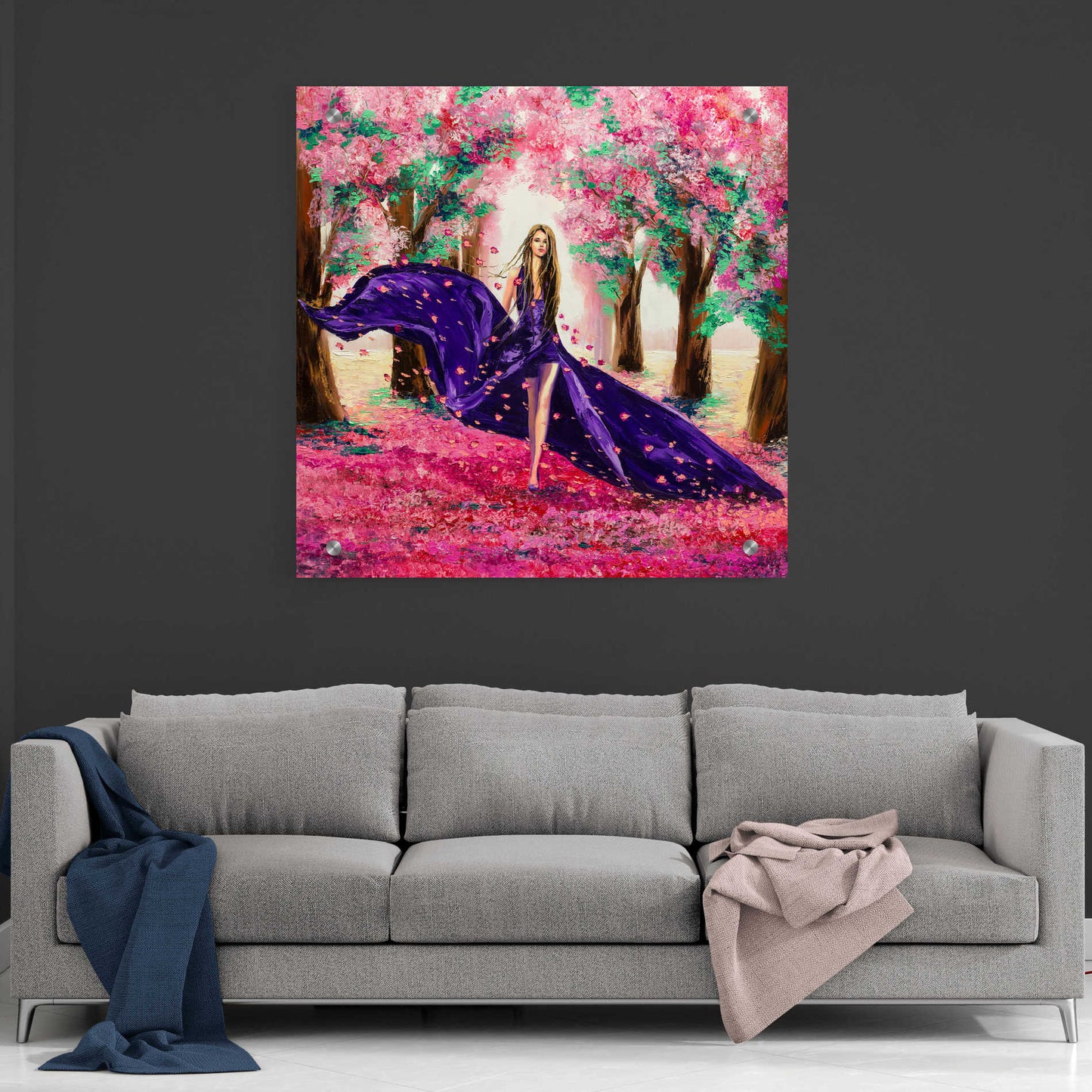 Epic Art 'Spring,' Acrylic Glass Wall Art,36x36