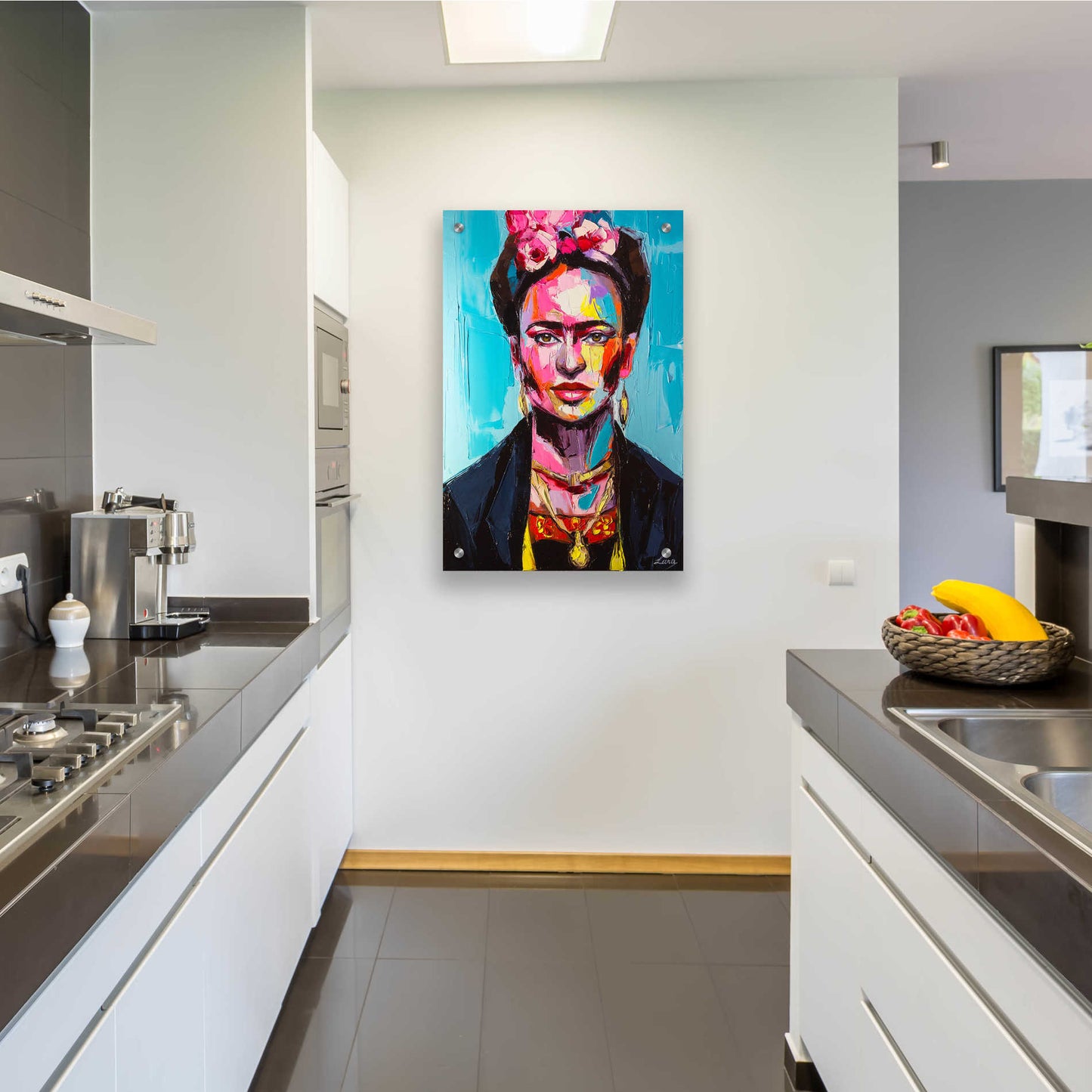 Epic Art 'Frida,' Acrylic Glass Wall Art,24x36