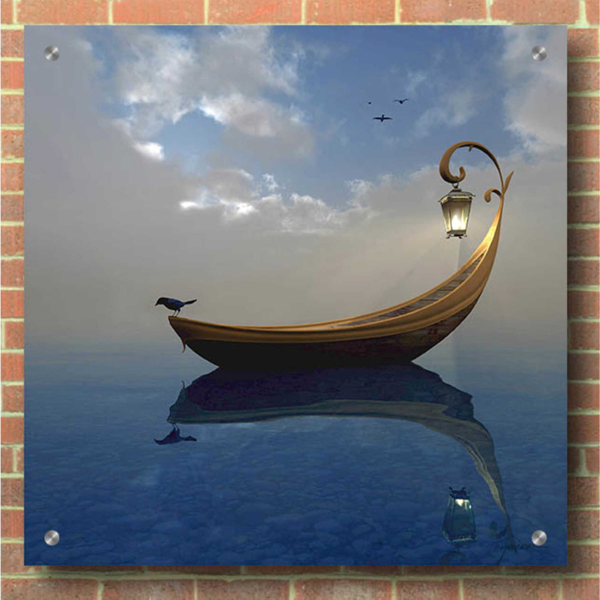 Epic Art 'Narcissism' by Cynthia Decker, Acrylic Glass Wall Art,36x36