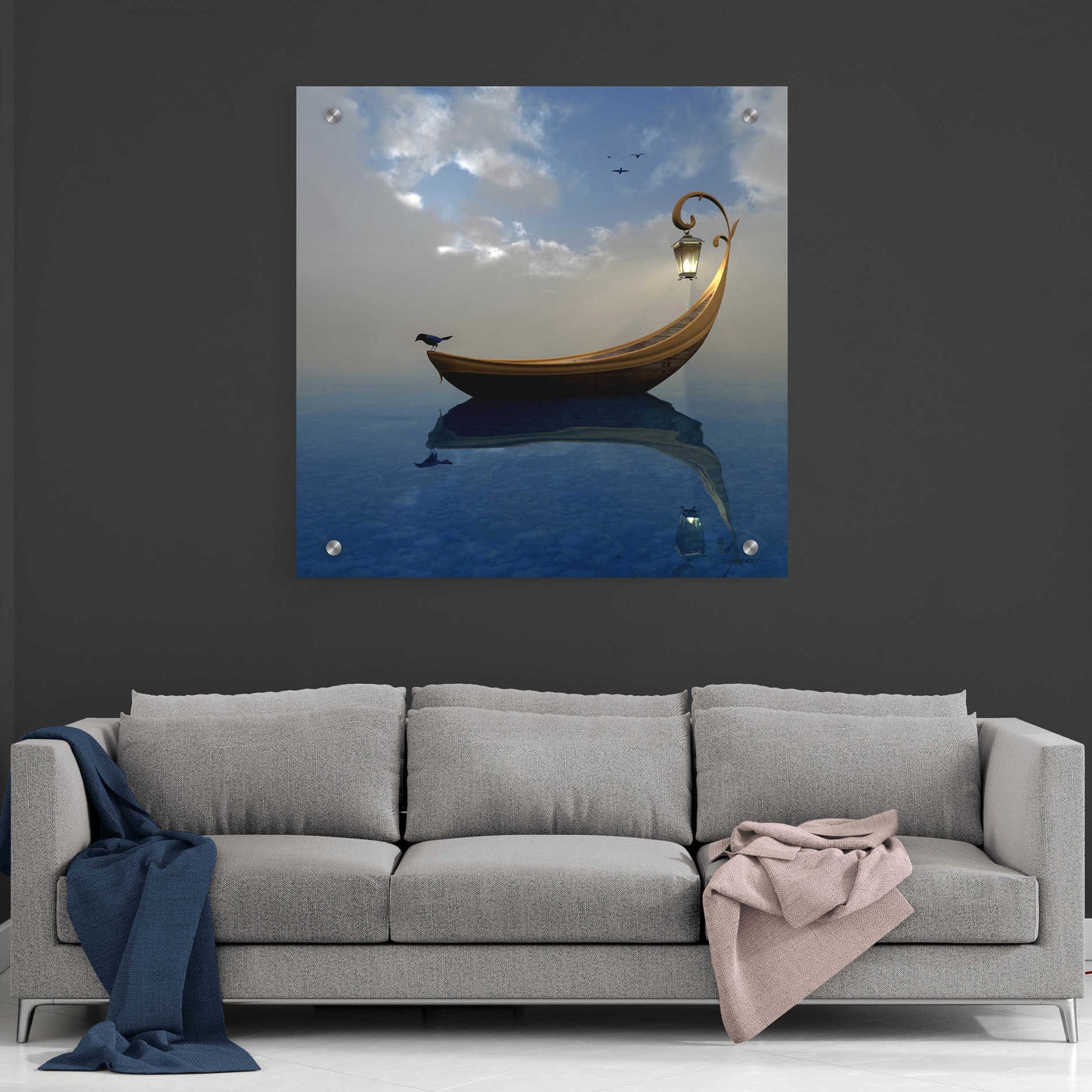 Epic Art 'Narcissism' by Cynthia Decker, Acrylic Glass Wall Art,36x36