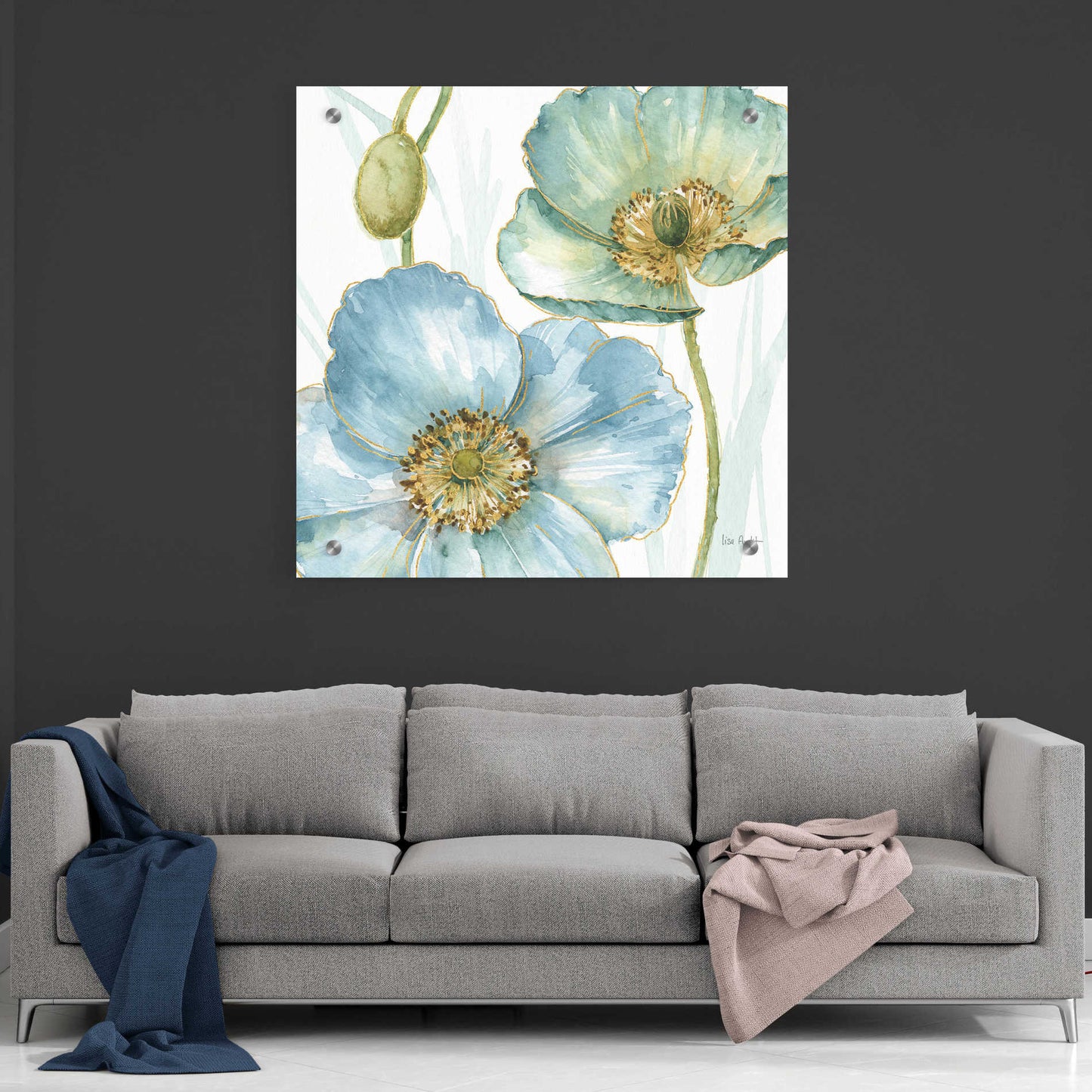 Epic Art 'My Greenhouse Flowers II' by Lisa Audit, Acrylic Glass Wall Art,36x36