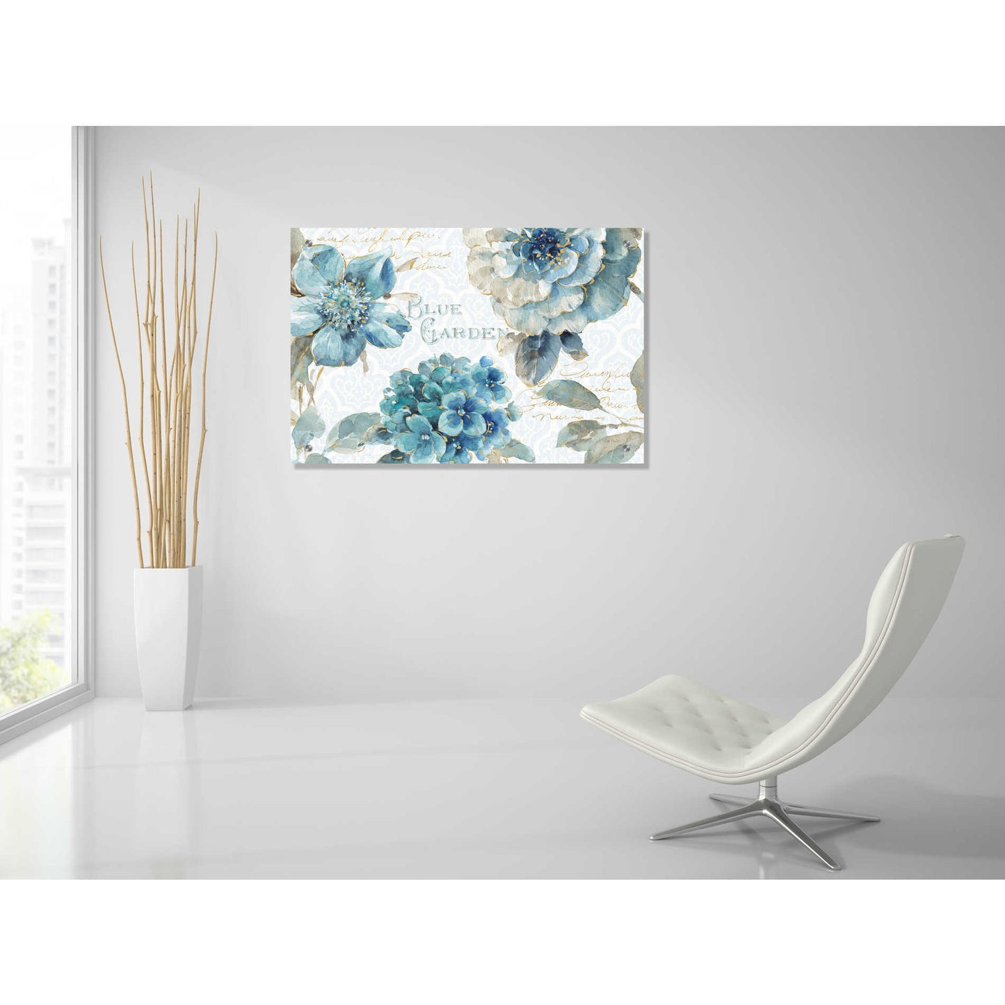 Epic Art 'Indigold I,' by Lisa Audit, Acrylic Glass Wall Art,36x24