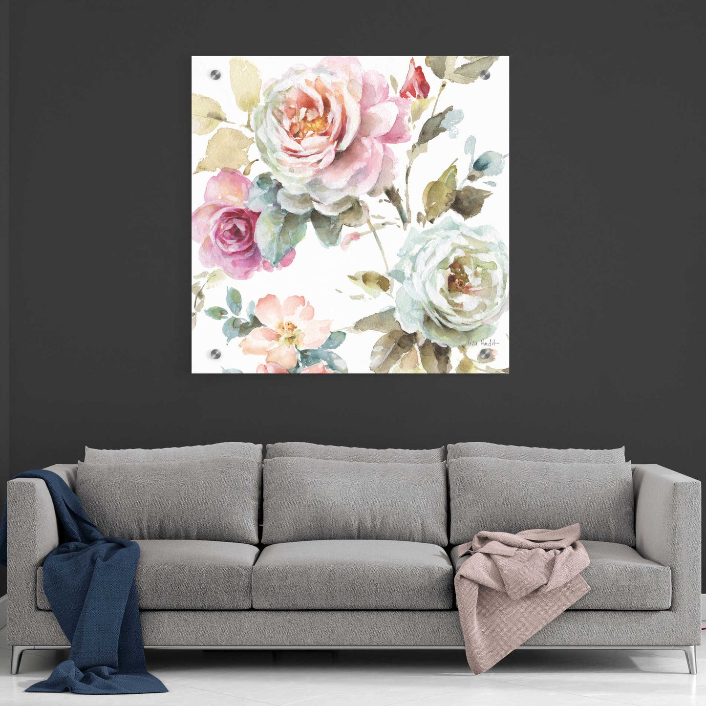 Epic Art 'Beautiful Romance V' by Lisa Audit, Acrylic Glass Wall Art,36x36