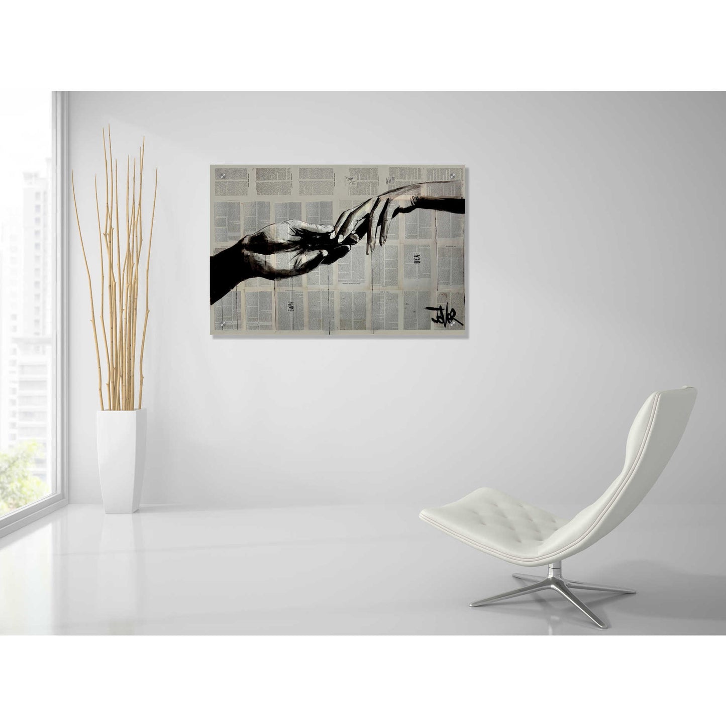 Epic Art 'Adam Eve' by Loui Jover Acrylic Glass Wall Art,36x24