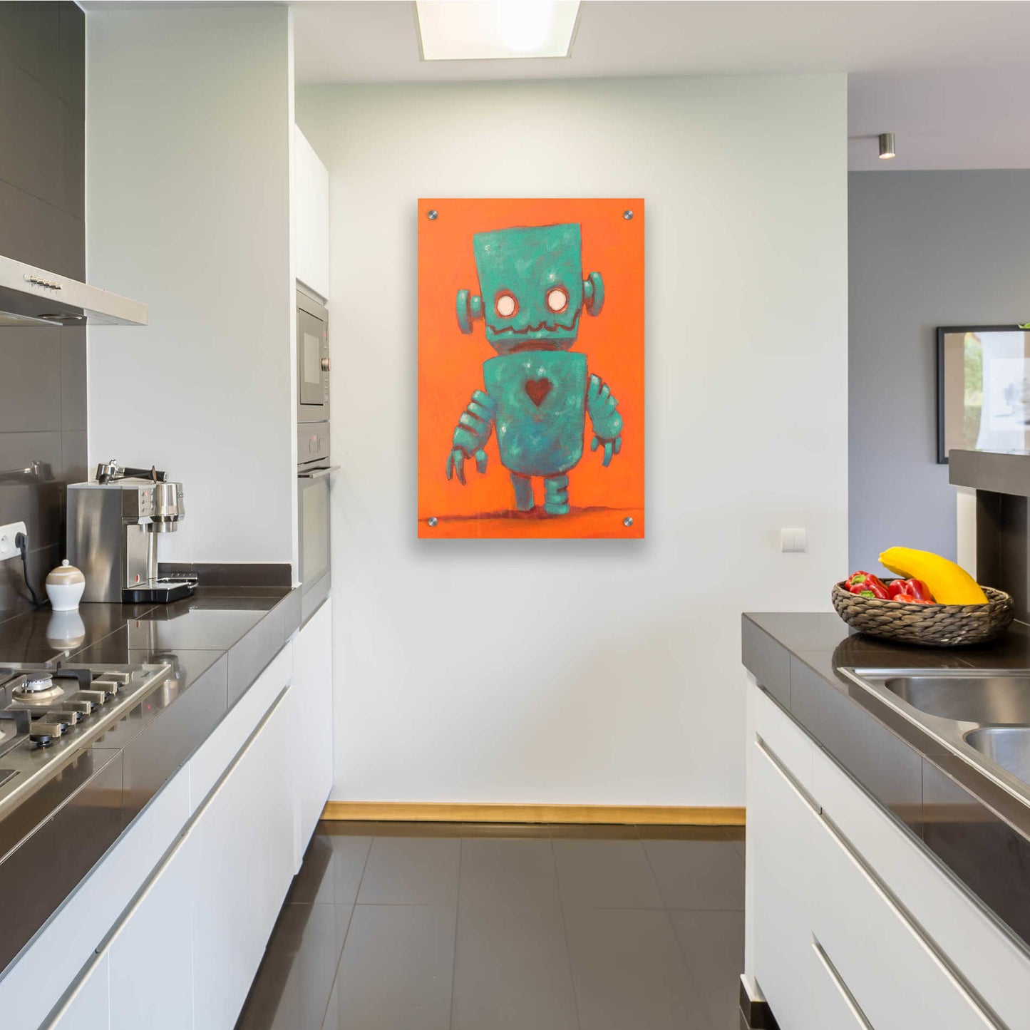 Epic Art 'Frank-o-bot' by Craig Snodgrass, Acrylic Glass Wall Art,24x36