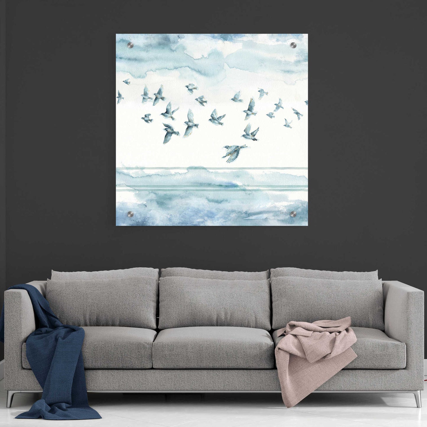 Epic Art 'Indigold XXII' by Lisa Audit, Acrylic Glass Wall Art,36x36