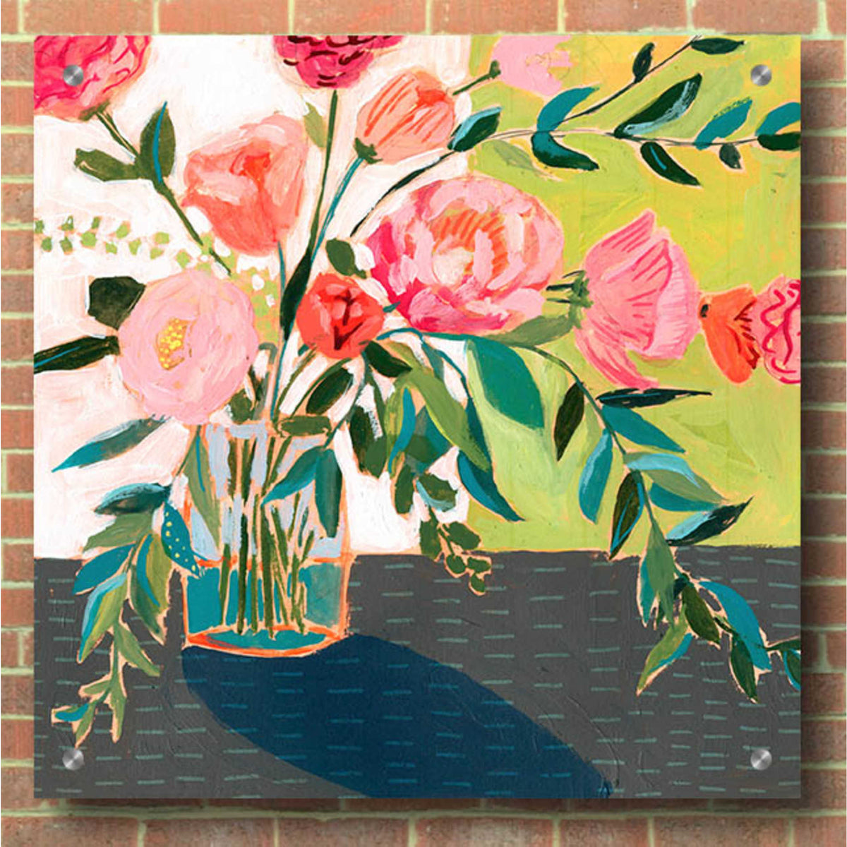 Epic Art 'Quirky Bouquet I' by Victoria Borges, Acrylic Wall Art,36x36
