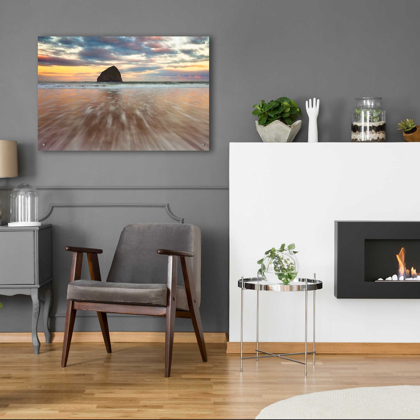 Epic Art 'Cotton Candy Sunrise' by Darren White, Acrylic Glass Wall Art,36x24