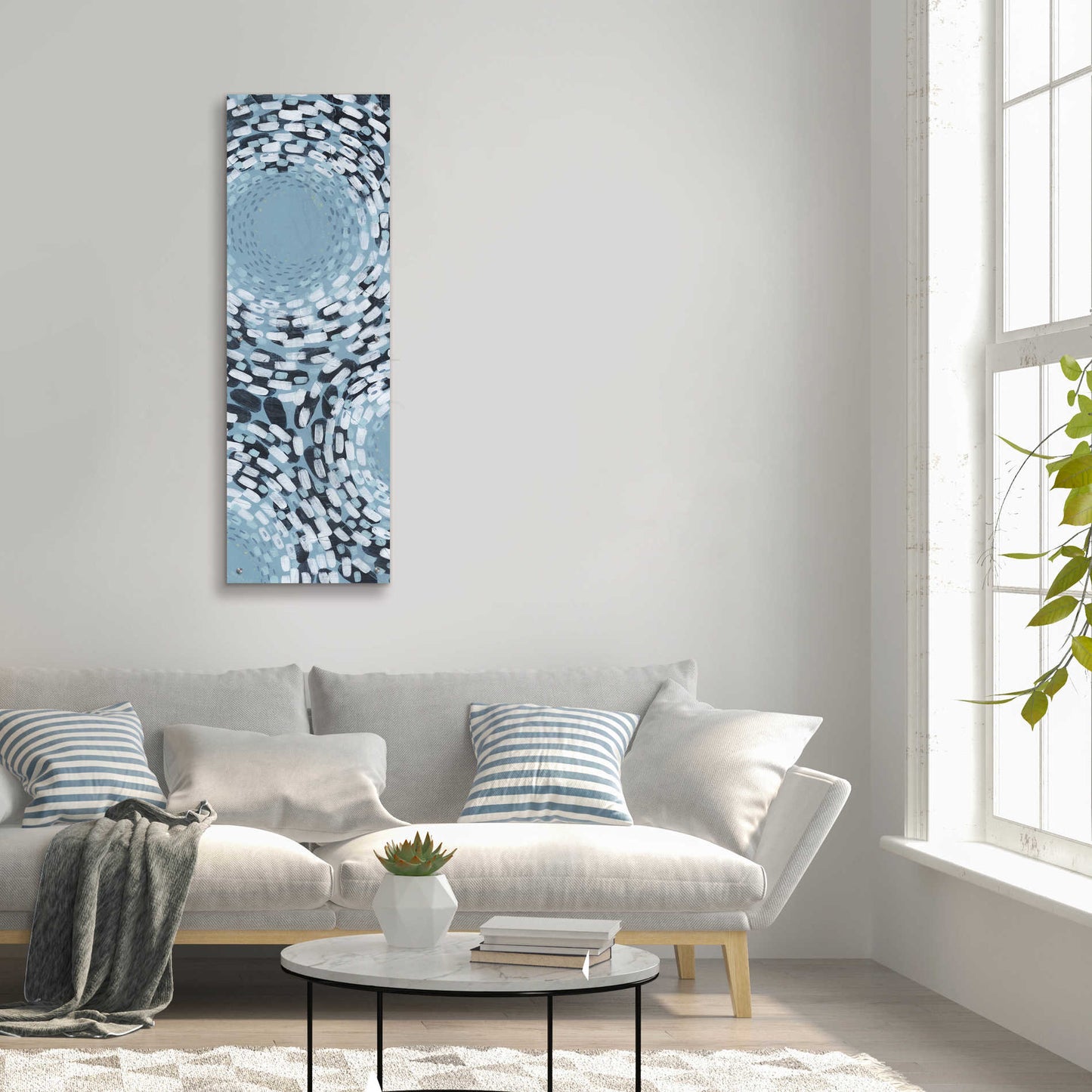 Epic Art 'Whirlpool II' by Grace Popp,Acrylic Glass Wall Art,16x48