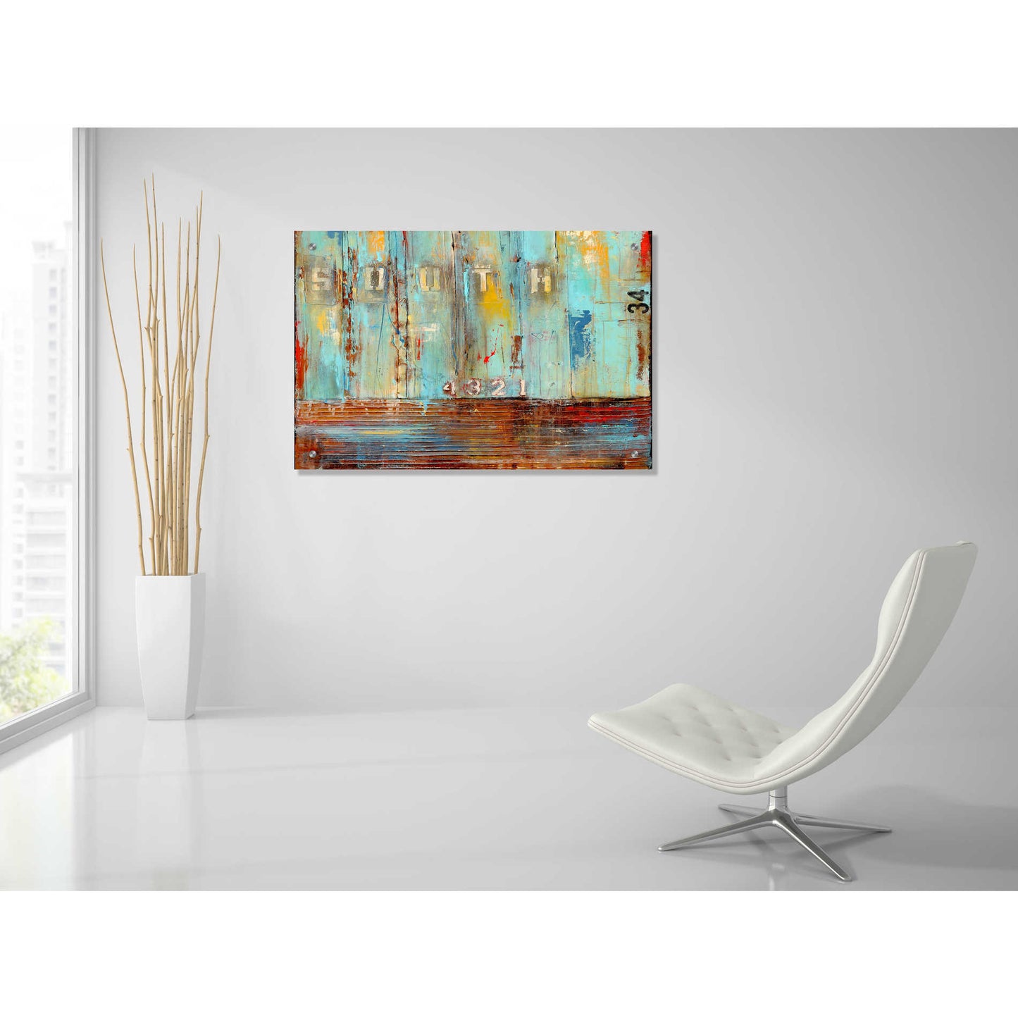 Epic Art 'Crossing the Tracks II' by Erin Ashley, Acrylic Wall Art,36x24
