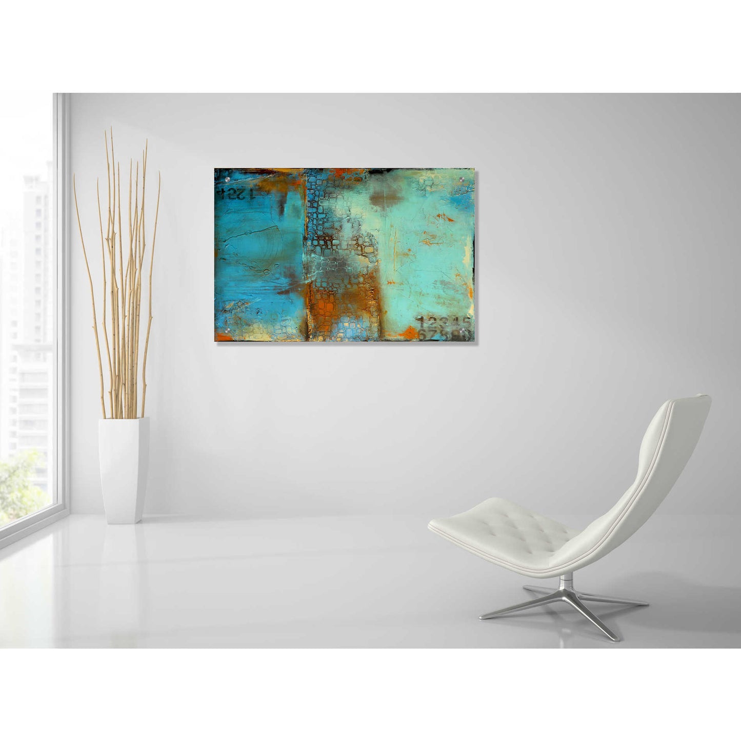 Epic Art 'Deja Blue' by Erin Ashley, Acrylic Wall Art,36x24