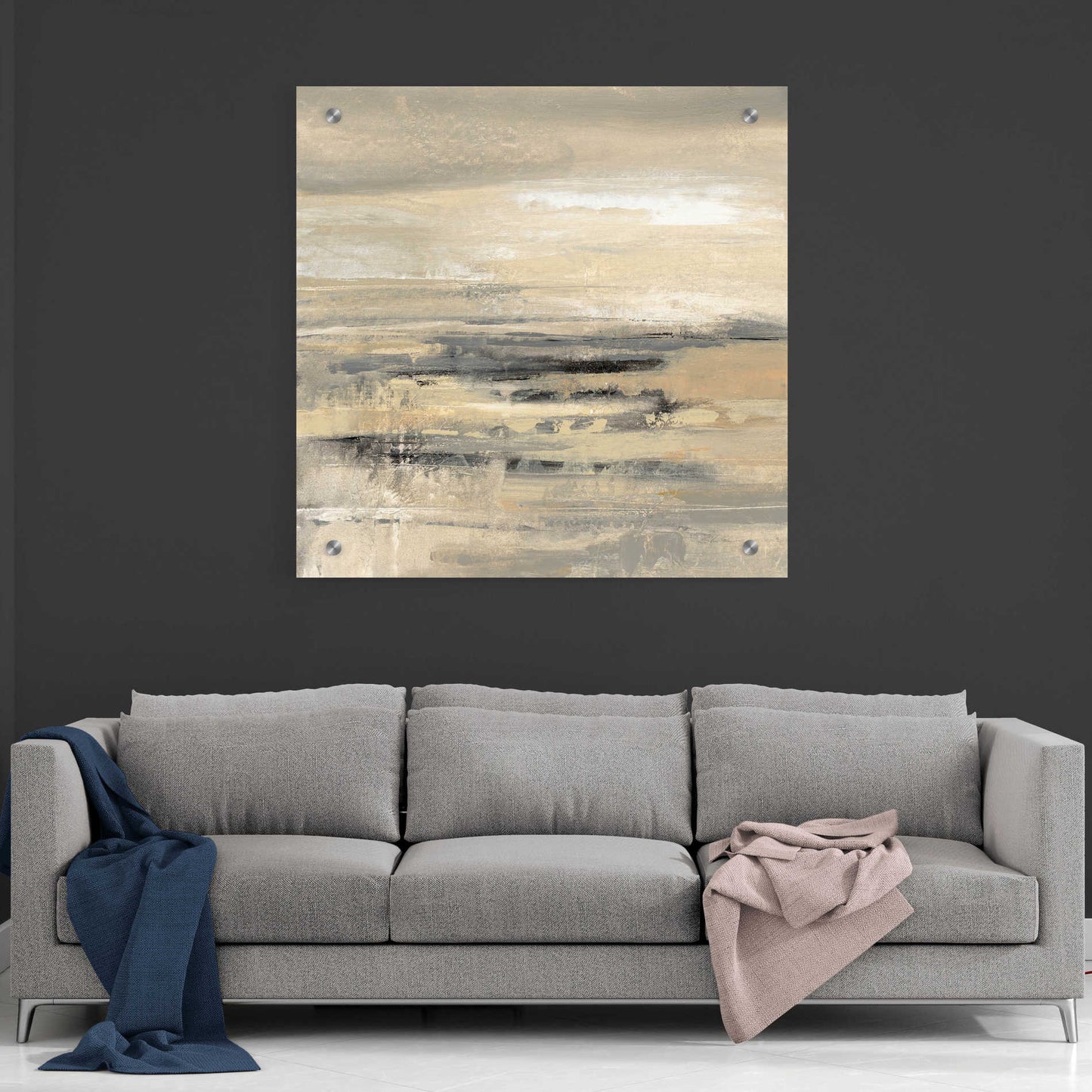 Epic Art 'January Road' by Silvia Vassileva, Acrylic Glass Wall Art,36x36