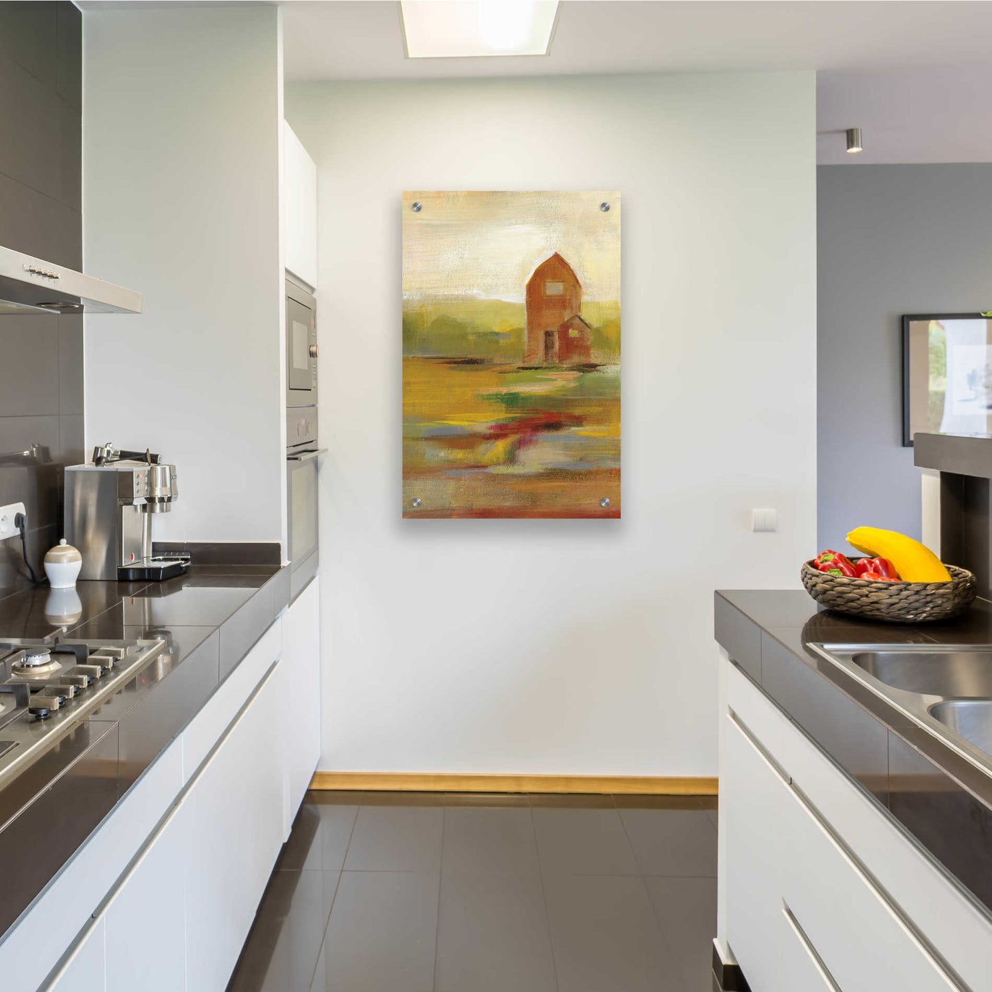 Epic Art 'Hillside Barn II' by Silvia Vassileva, Acrylic Glass Wall Art,24x36