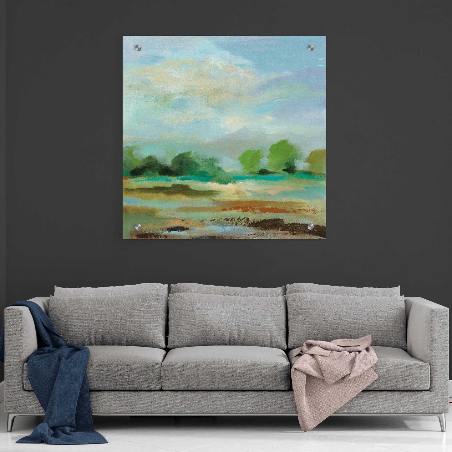 Epic Art 'Unexpected Clouds II' by Silvia Vassileva, Acrylic Glass Wall Art,36x36