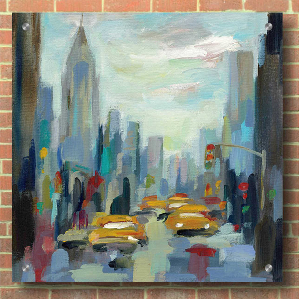 Epic Art 'Manhattan Sketches I' by Silvia Vassileva, Acrylic Glass Wall Art,36x36