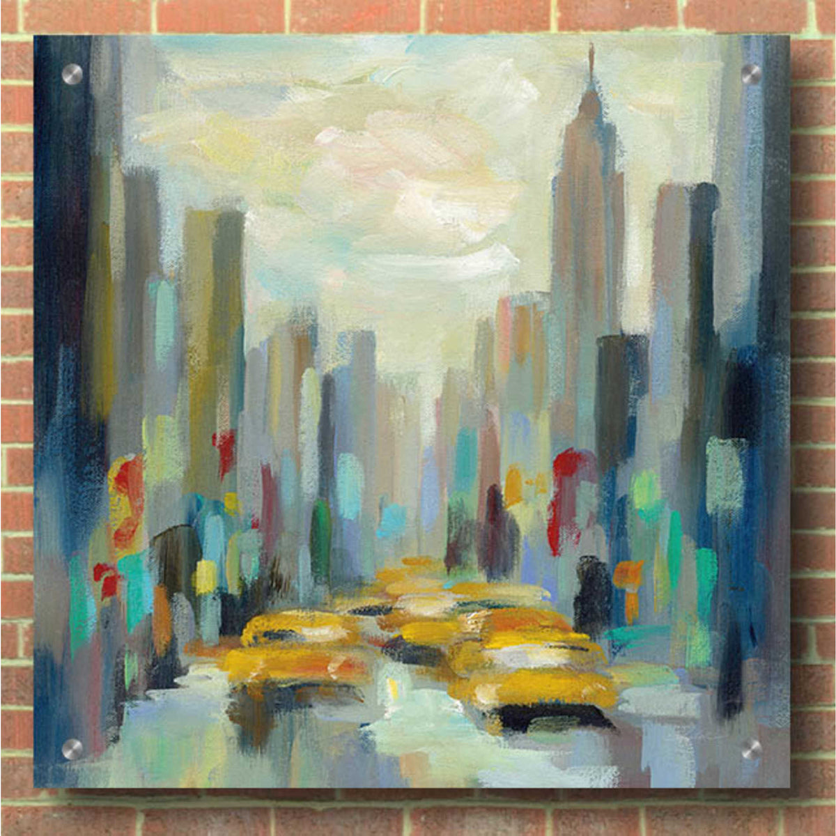 Epic Art 'Manhattan Sketches II' by Silvia Vassileva, Acrylic Glass Wall Art,36x36