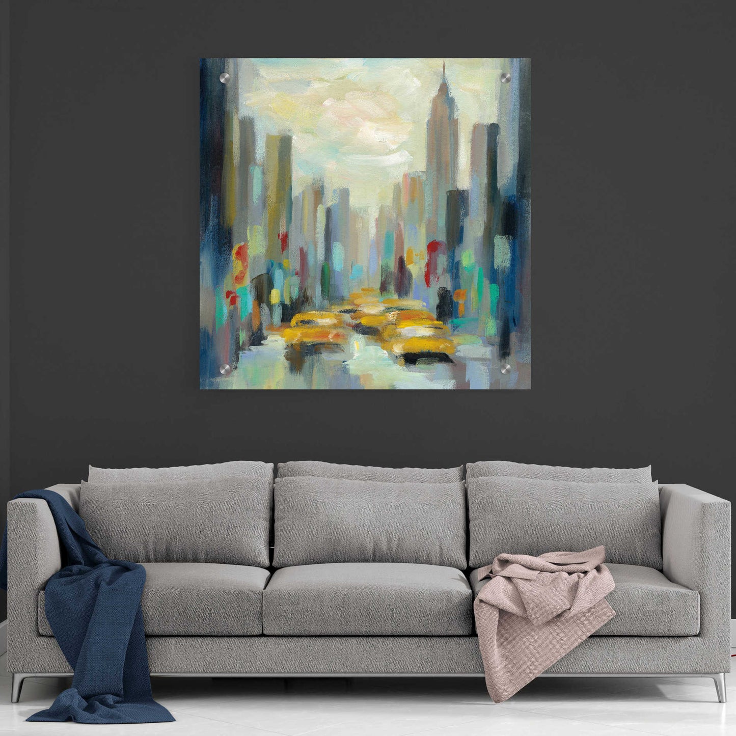 Epic Art 'Manhattan Sketches II' by Silvia Vassileva, Acrylic Glass Wall Art,36x36