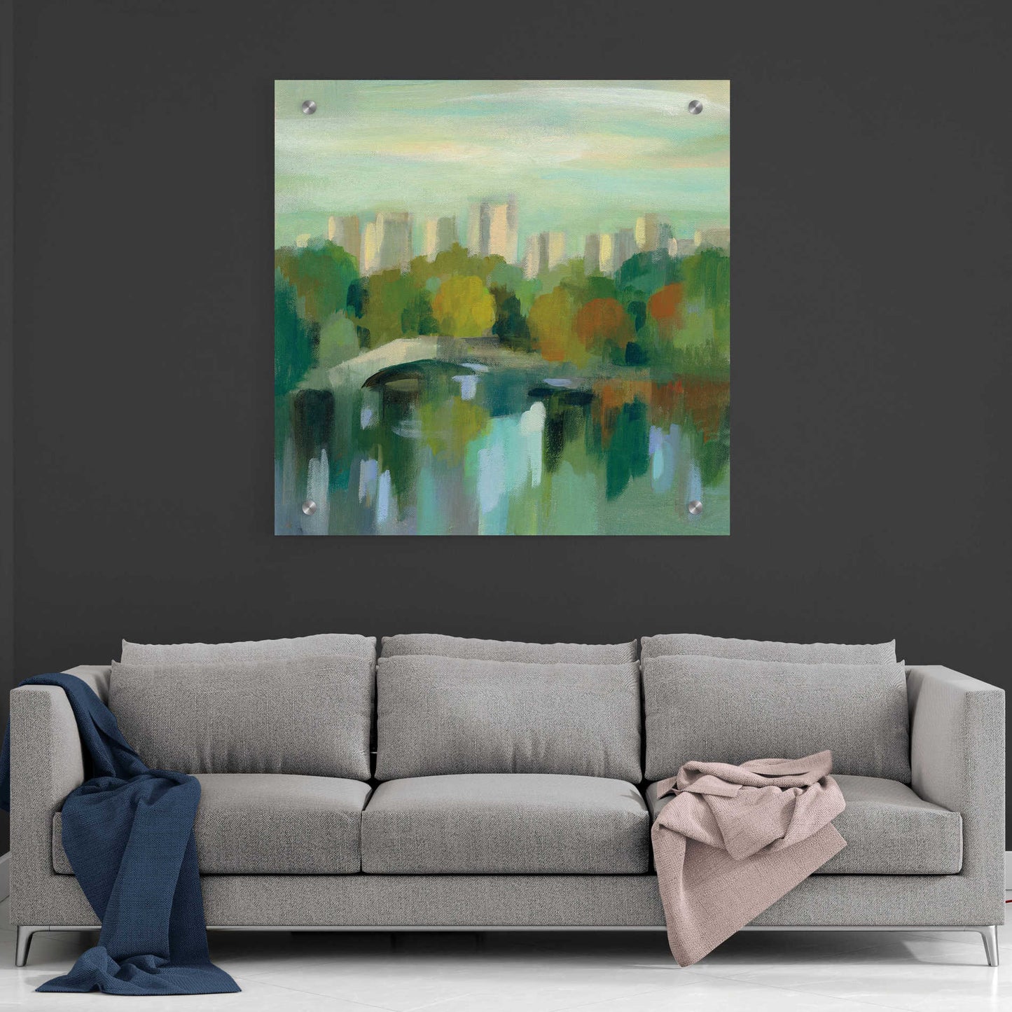 Epic Art 'Manhattan Sketches III' by Silvia Vassileva, Acrylic Glass Wall Art,36x36