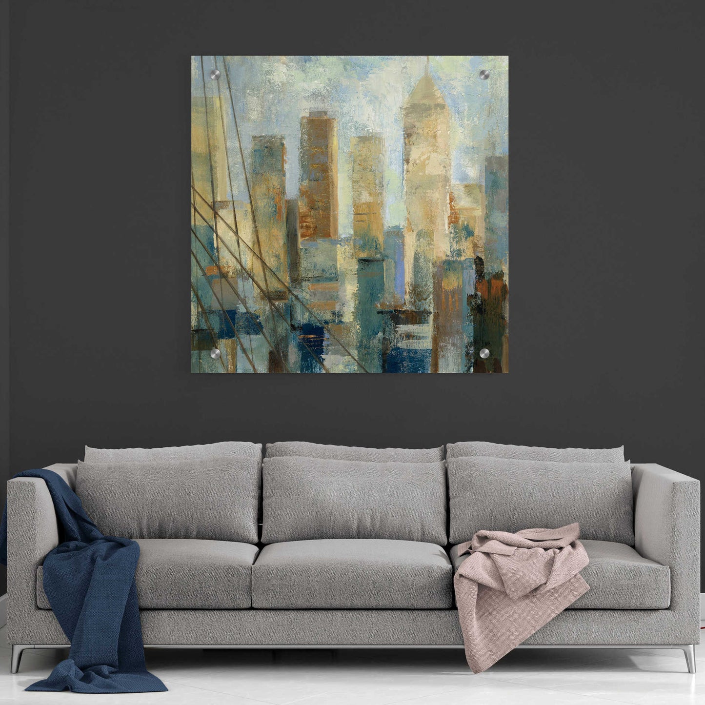 Epic Art 'Manhattan Sketches V' by Silvia Vassileva, Acrylic Glass Wall Art,36x36