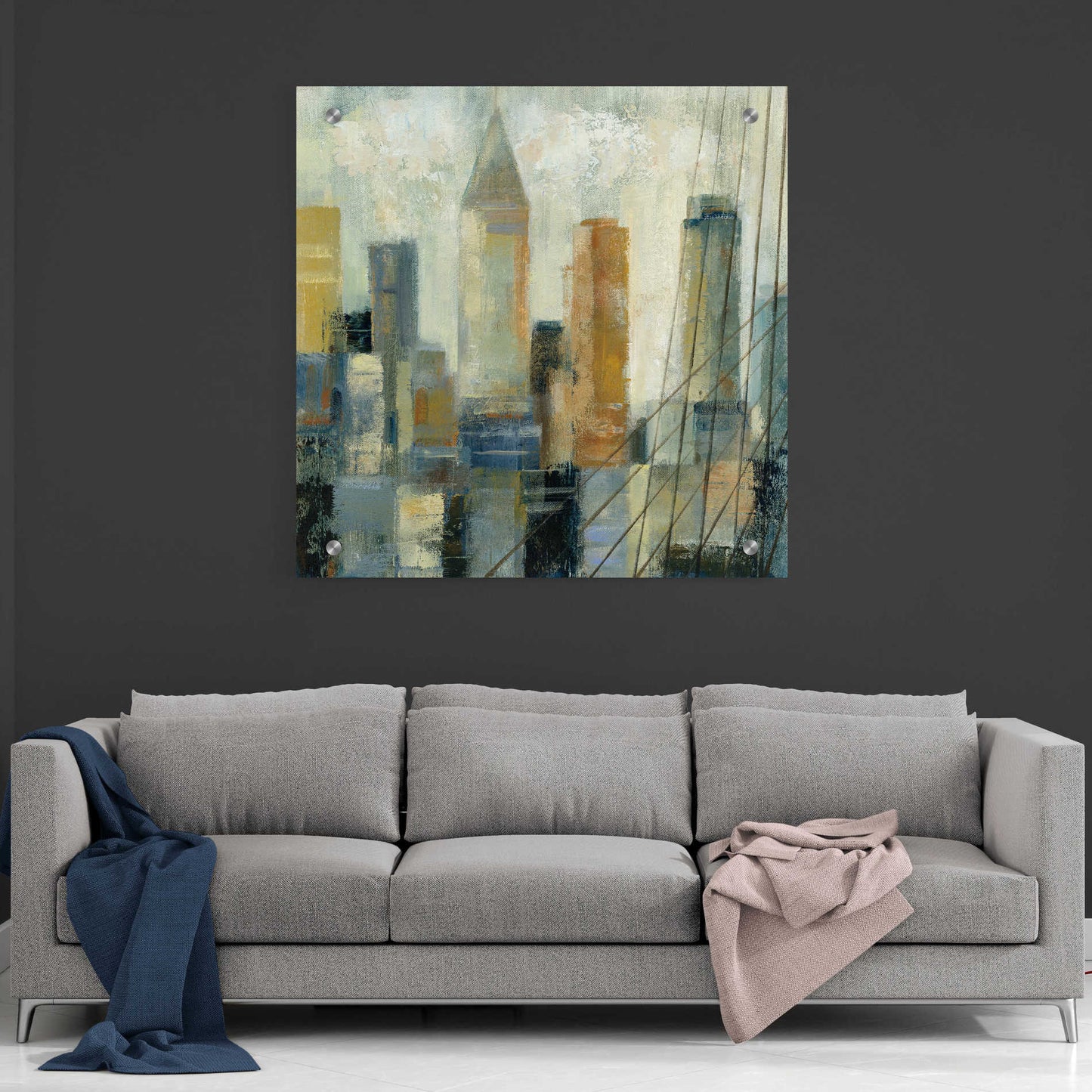 Epic Art 'Manhattan Sketches VI' by Silvia Vassileva, Acrylic Glass Wall Art,36x36