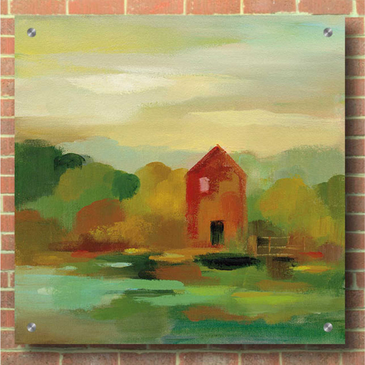 Epic Art 'October Farm II' by Silvia Vassileva, Acrylic Glass Wall Art,36x36