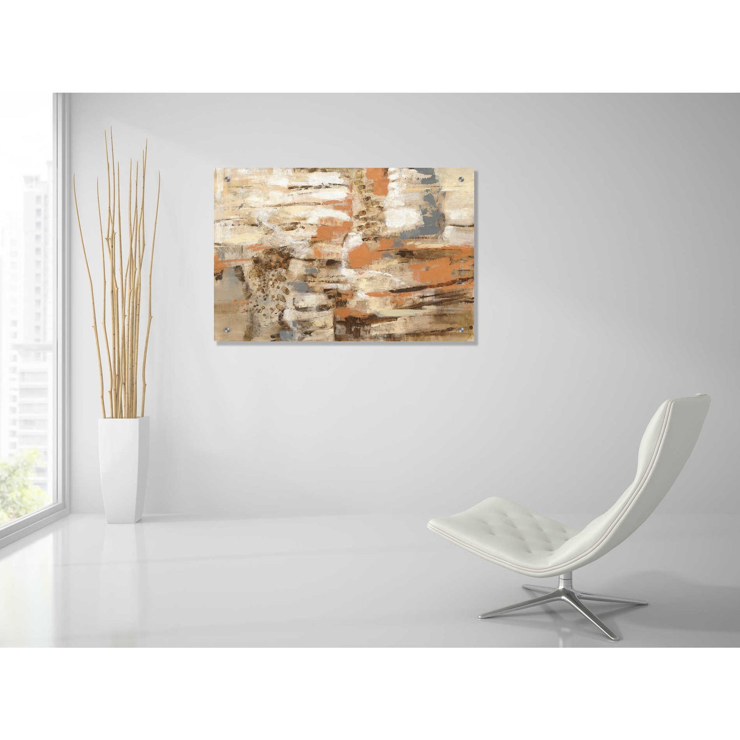 Epic Art 'Copper and Wood' by Silvia Vassileva, Acrylic Glass Wall Art,36x24