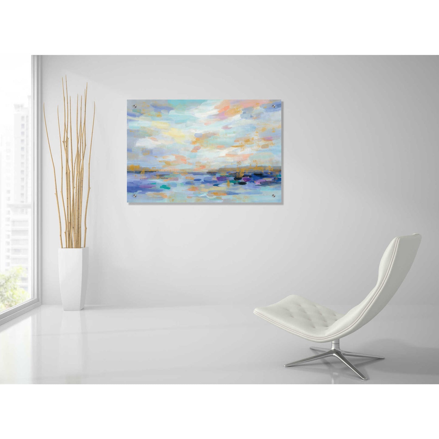 Epic Art 'Golden Sunrise' by Silvia Vassileva, Acrylic Glass Wall Art,36x24