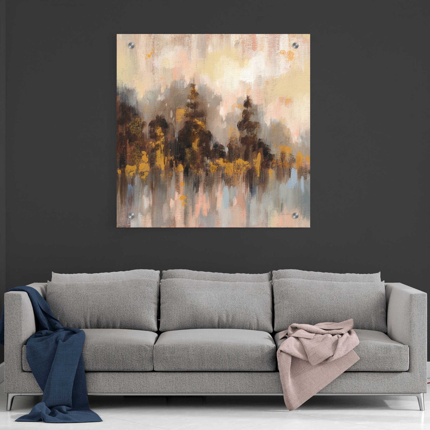 Epic Art 'Blushing Forest II' by Silvia Vassileva, Acrylic Glass Wall Art,36x36