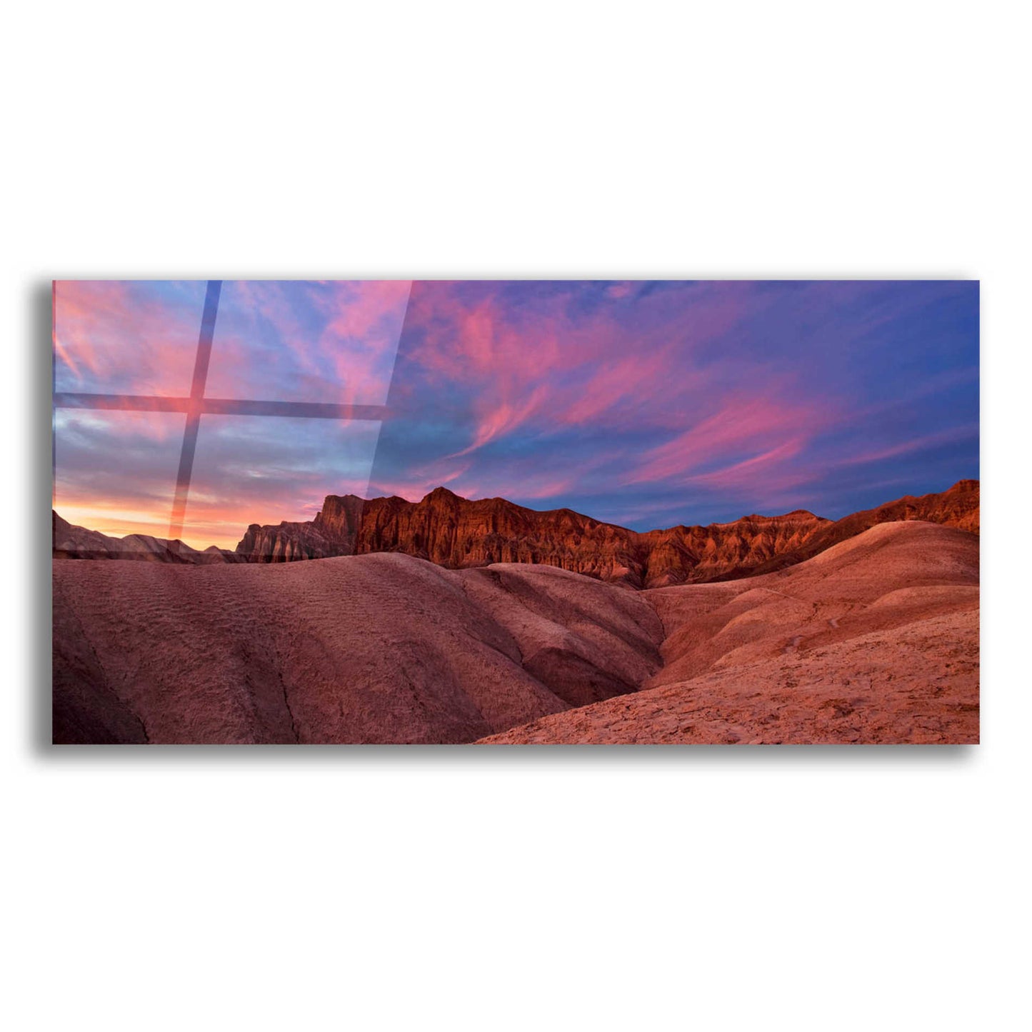 Epic Art 'Ruby Sunset' by Larry Malvin, Acrylic Glass Wall Art,48x24