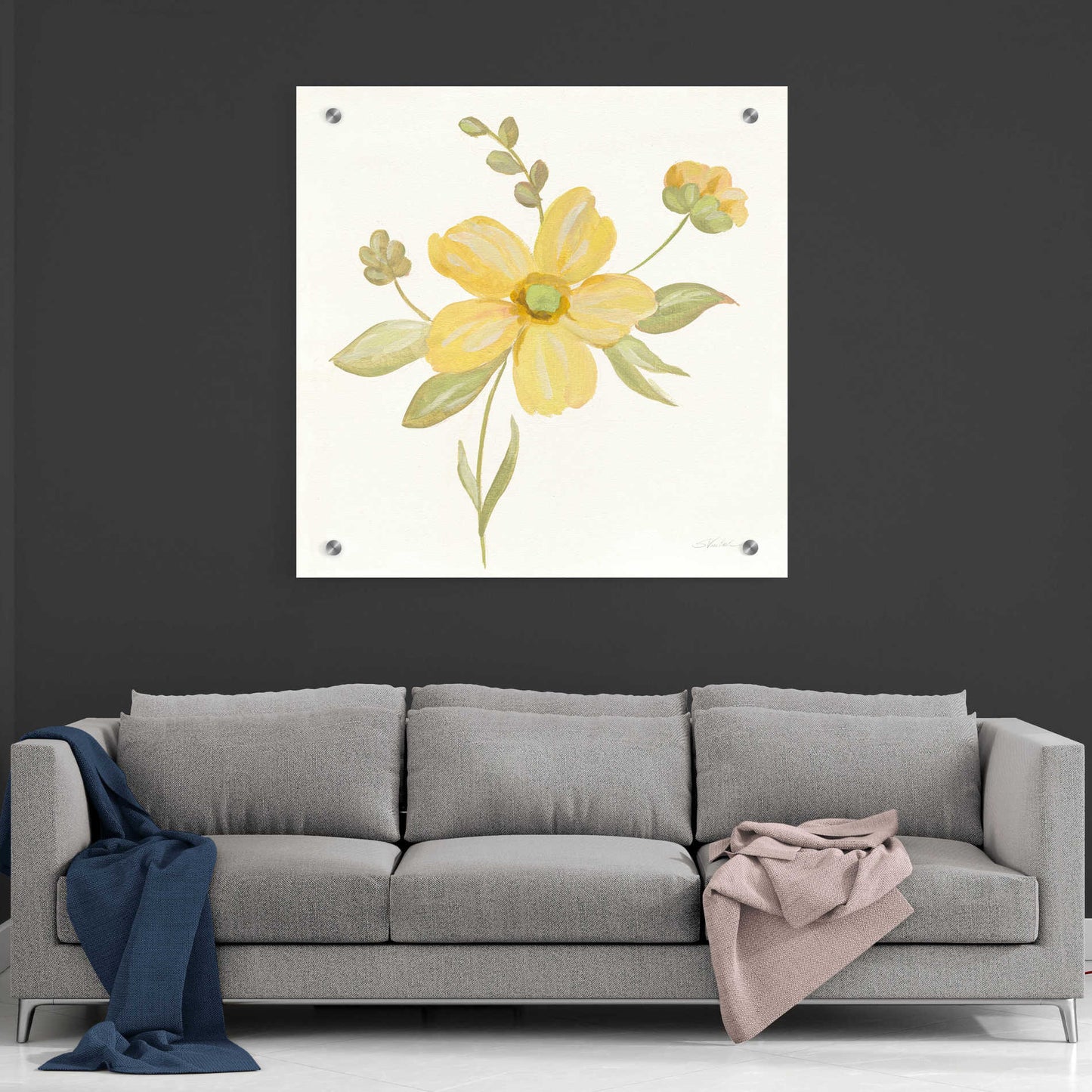 Epic Art 'June Bloom II' by Silvia Vassileva, Acrylic Glass Wall Art,36x36