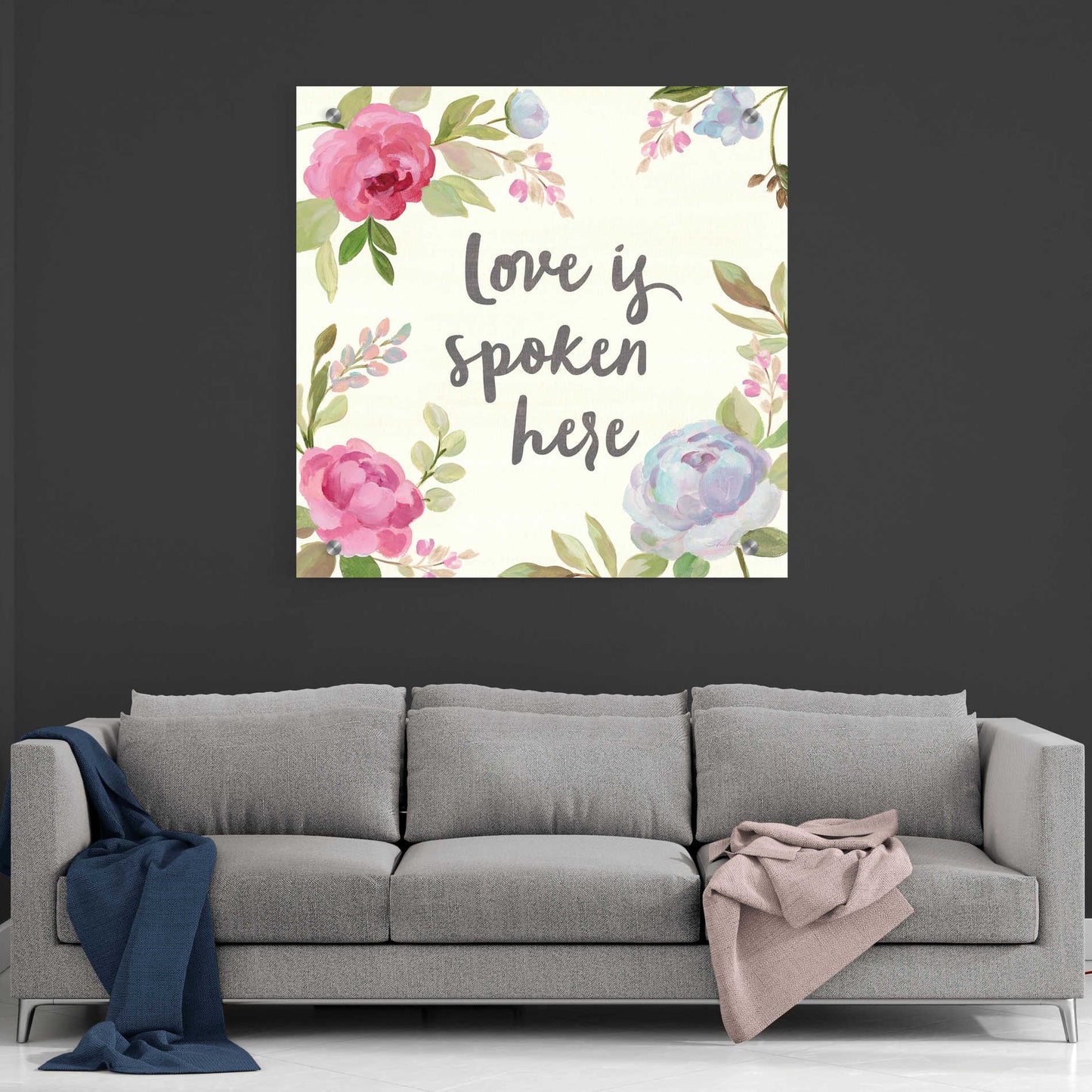 Epic Art 'Petals and Blossoms II' by Silvia Vassileva, Acrylic Glass Wall Art,36x36