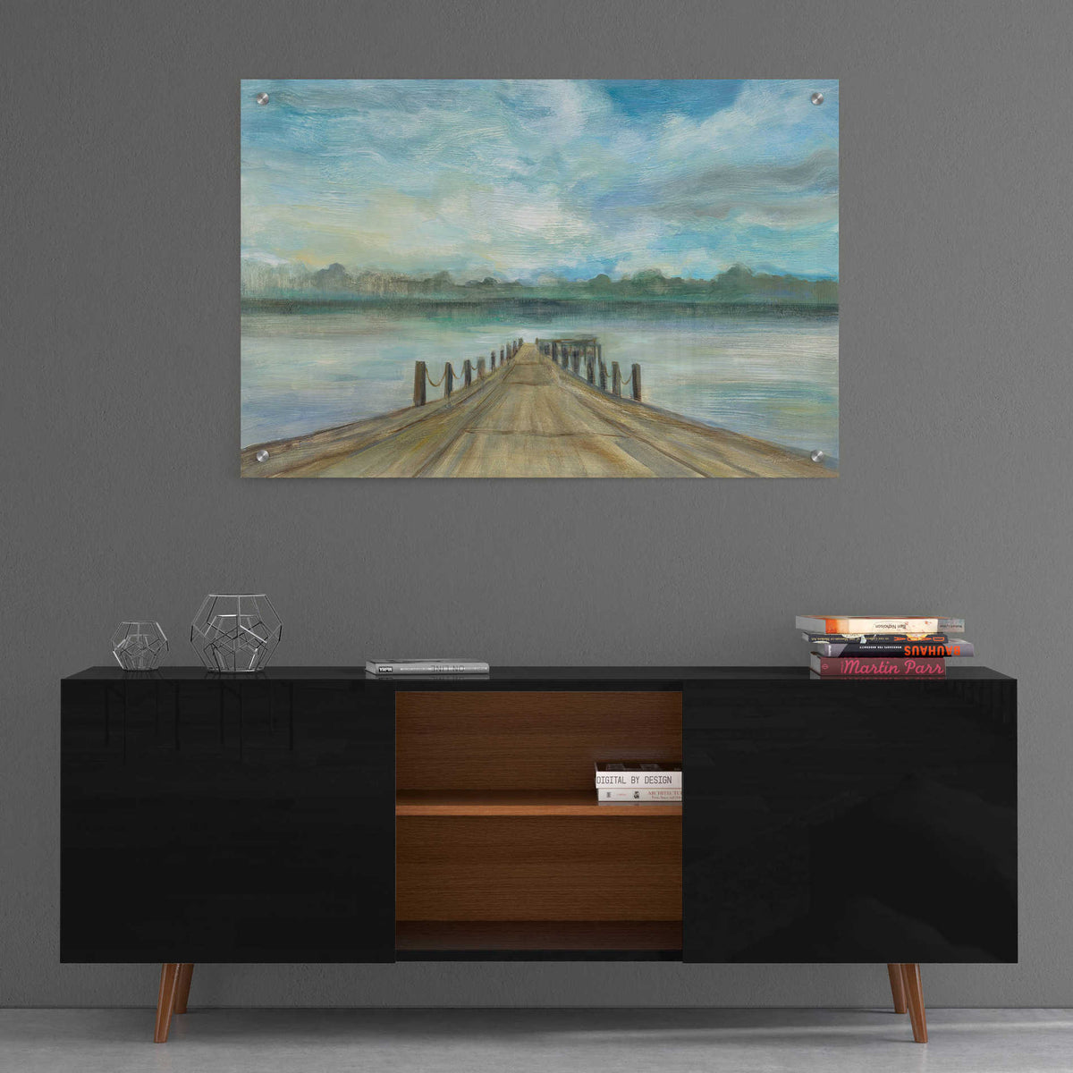 Epic Art 'Lake Pier' by Silvia Vassileva, Acrylic Glass Wall Art,36x24