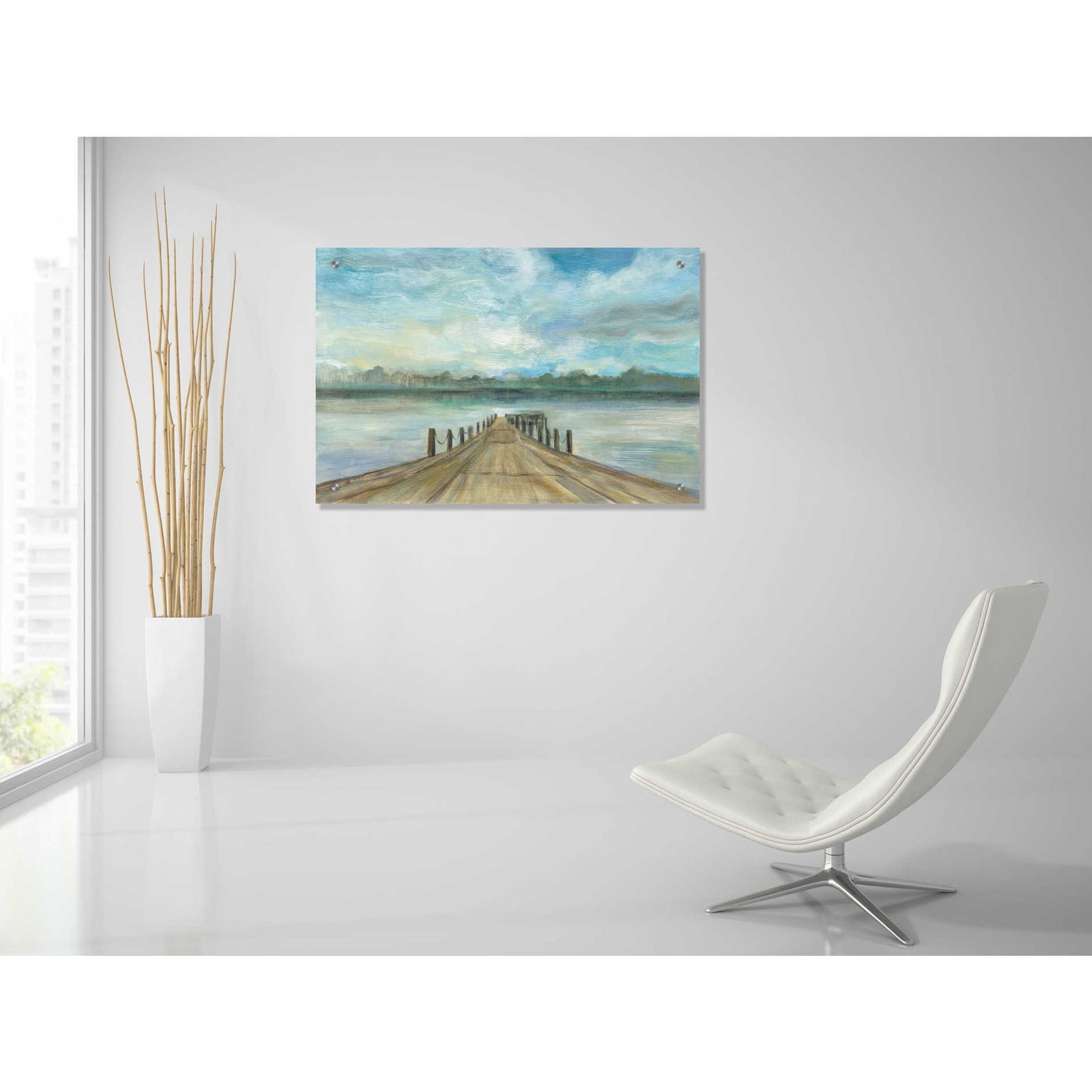 Epic Art 'Lake Pier' by Silvia Vassileva, Acrylic Glass Wall Art,36x24