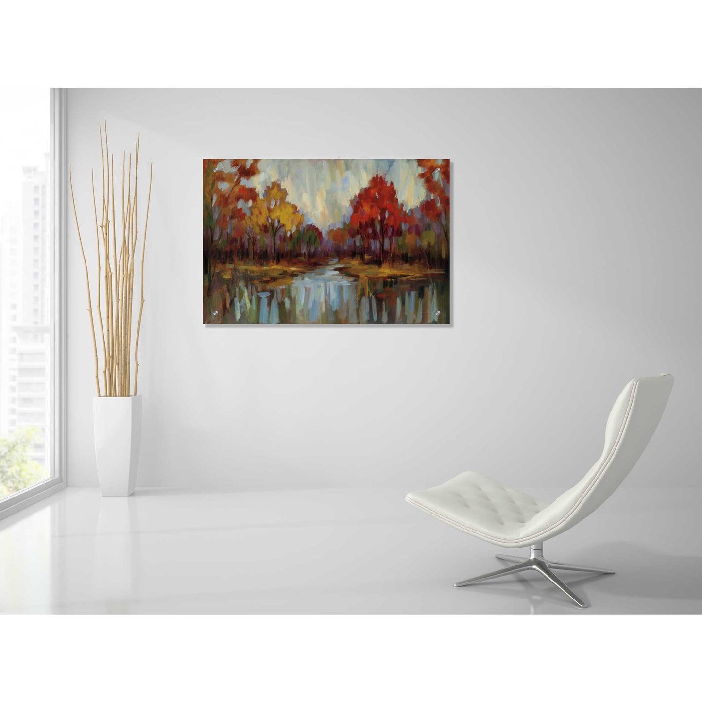 Epic Art 'Fall Aquarelle' by Silvia Vassileva, Acrylic Glass Wall Art,36x24