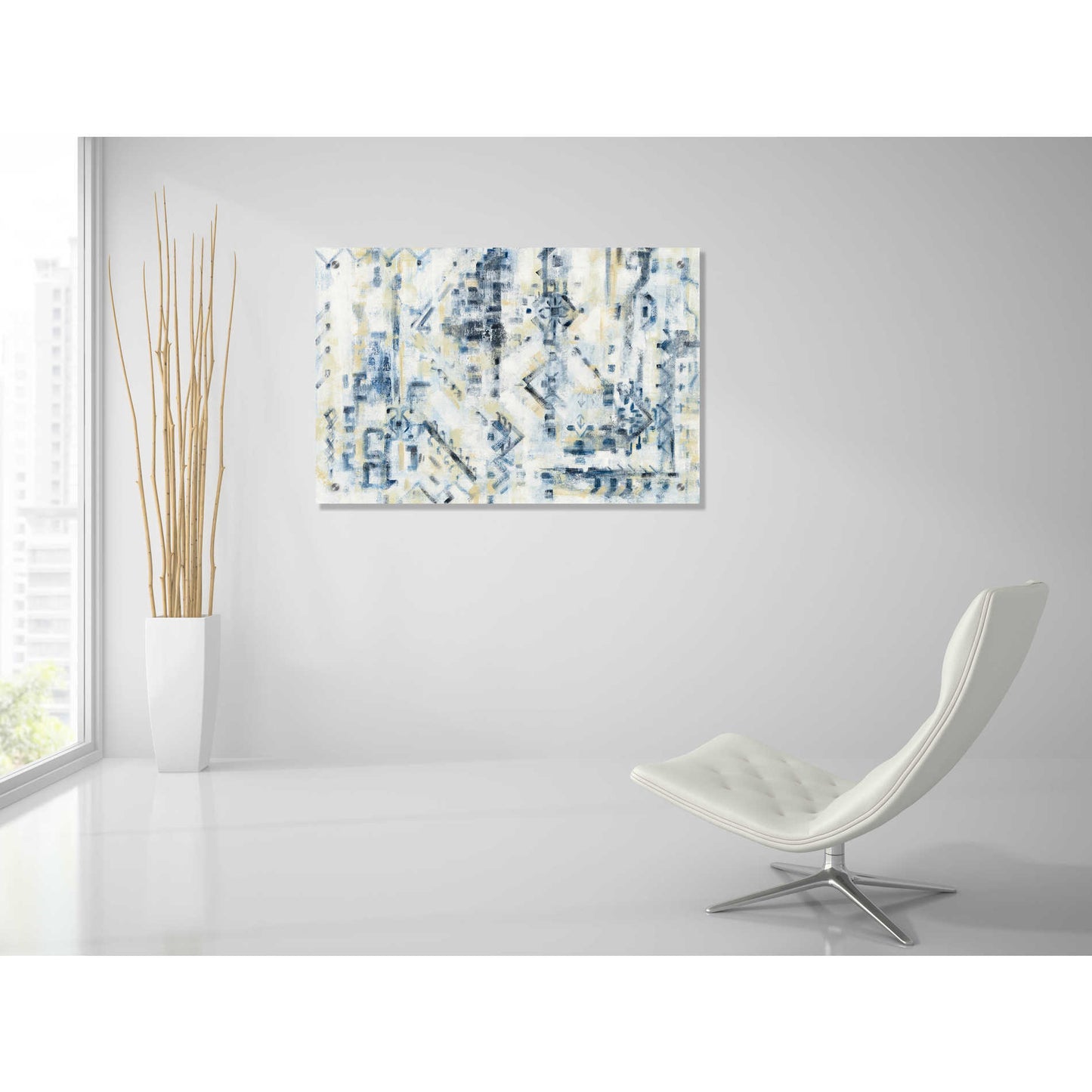 Epic Art 'Scattered Indigo' by Silvia Vassileva, Acrylic Glass Wall Art,36x24