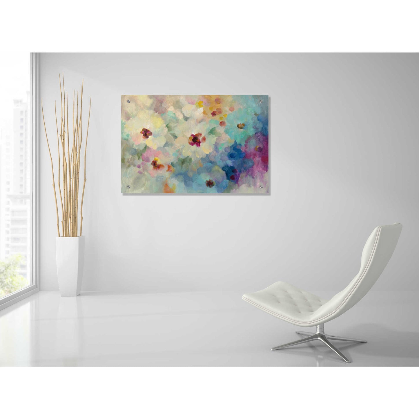Epic Art 'Floral Extravaganza' by Silvia Vassileva, Acrylic Glass Wall Art,36x24