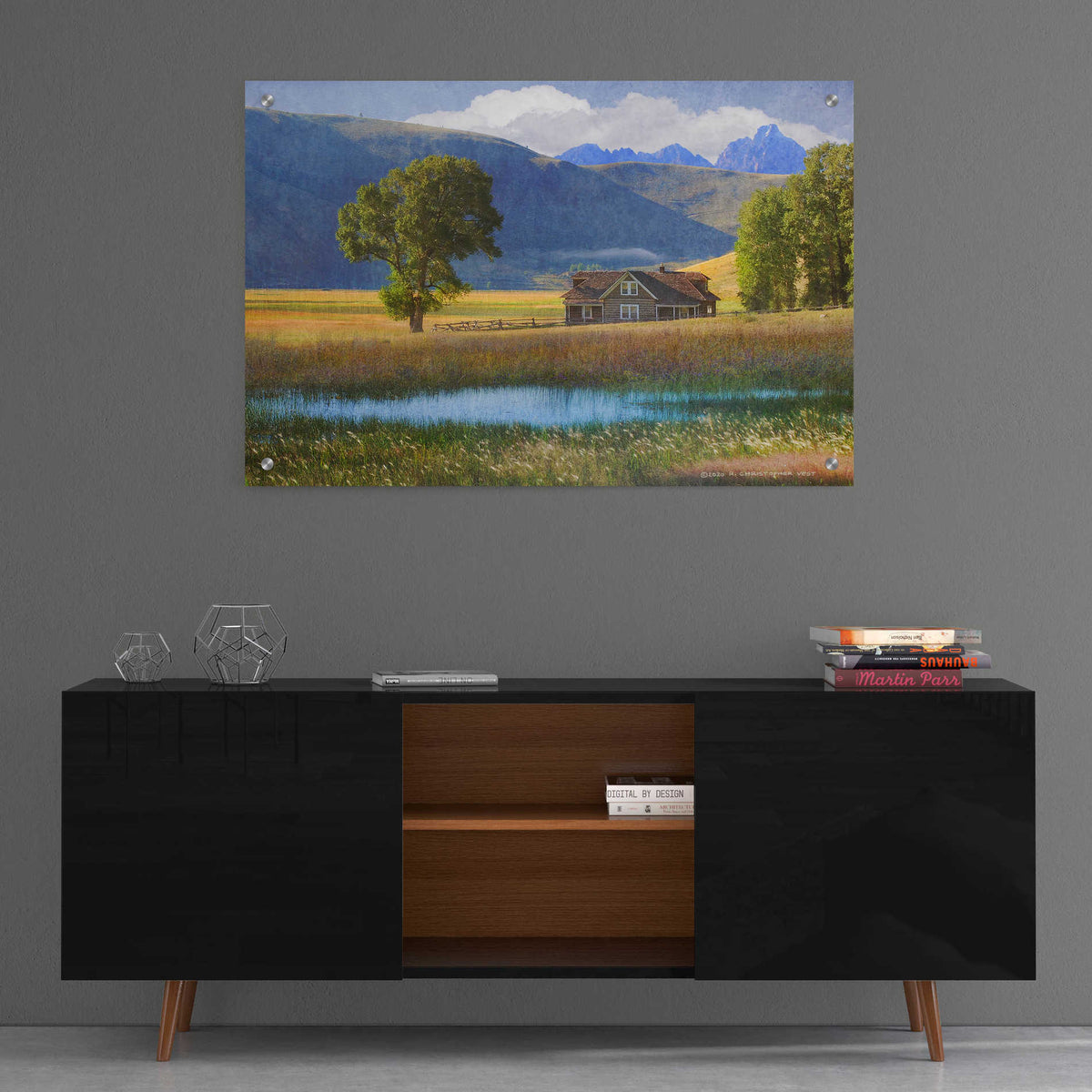 Epic Art 'Miller House Grand Tetons' by Chris Vest, Acrylic Glass Wall Art,36x24