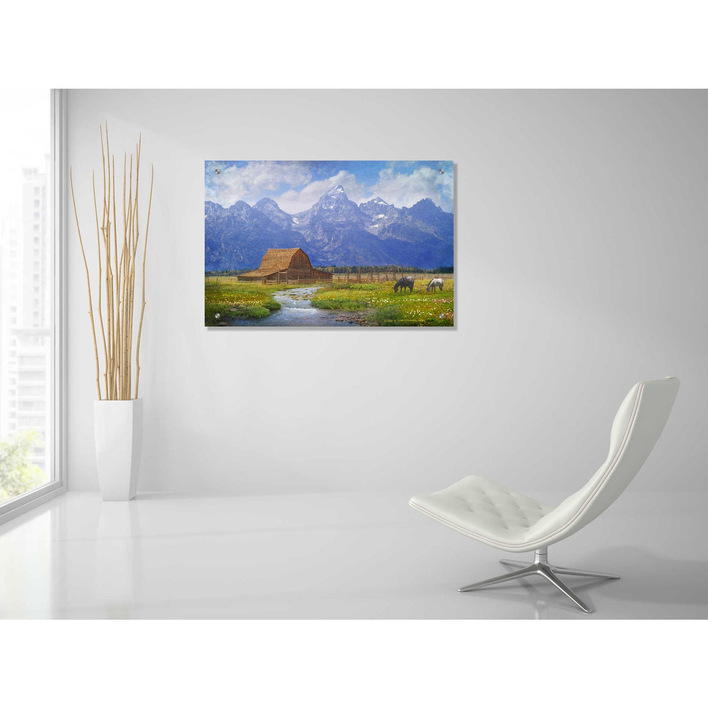 Epic Art 'Moulton Barn' by Chris Vest, Acrylic Glass Wall Art,36x24