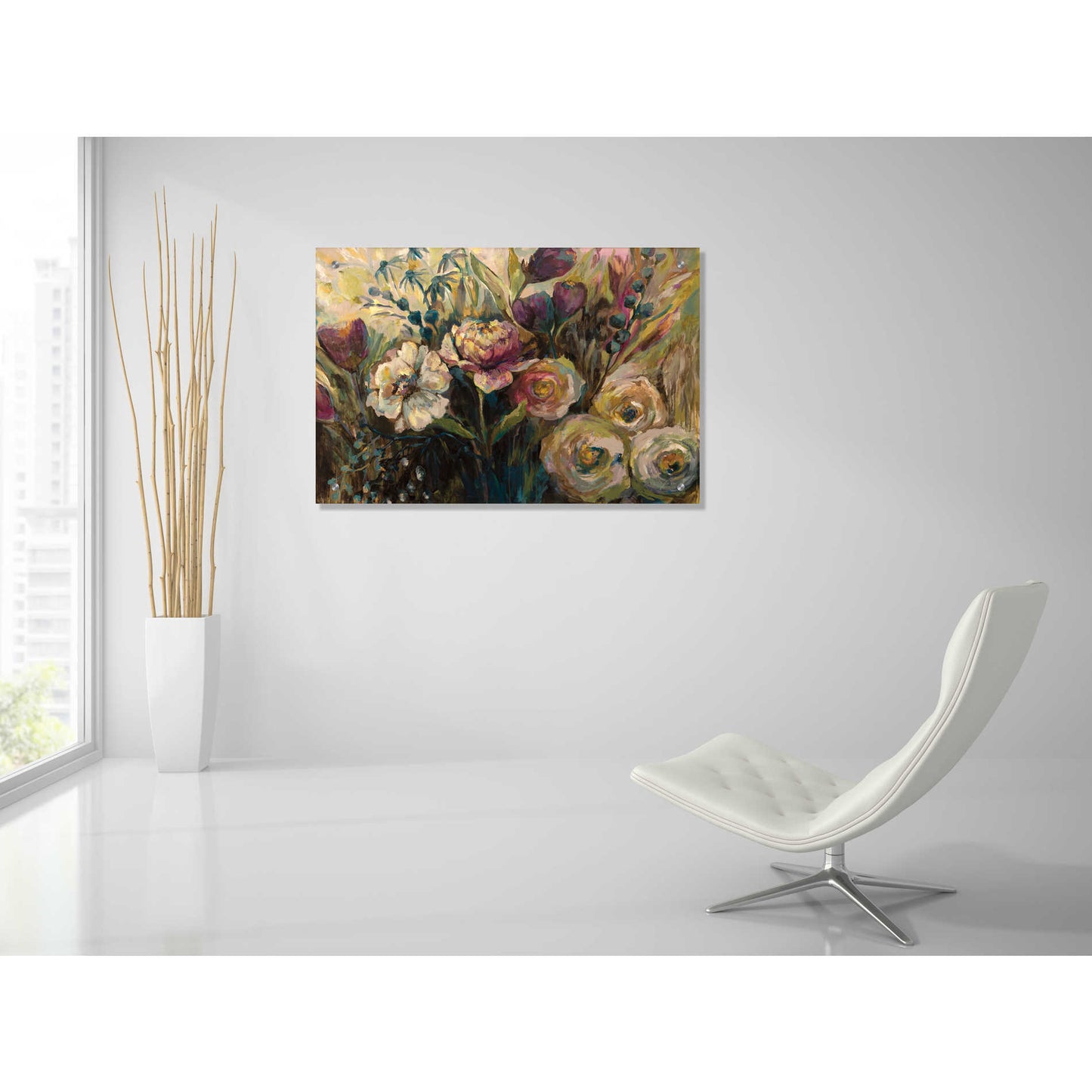 Epic Art 'Summer Garden' by Jeanette Vertentes, Acrylic Glass Wall Art,36x24