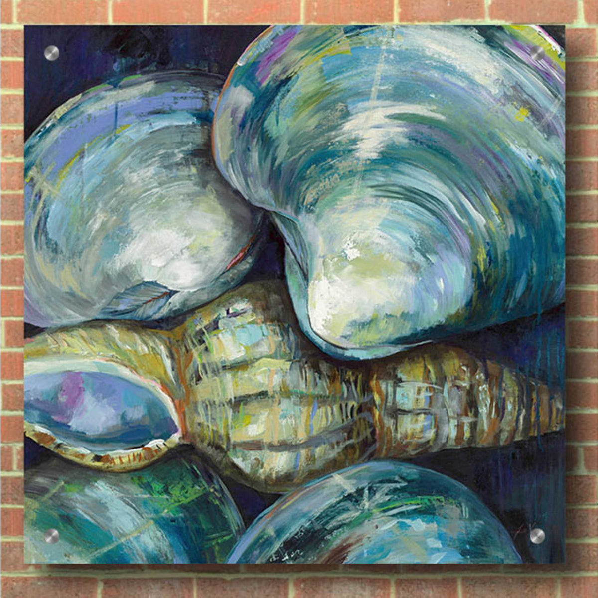 Epic Art 'New England Summer' by Jeanette Vertentes, Acrylic Glass Wall Art,36x36