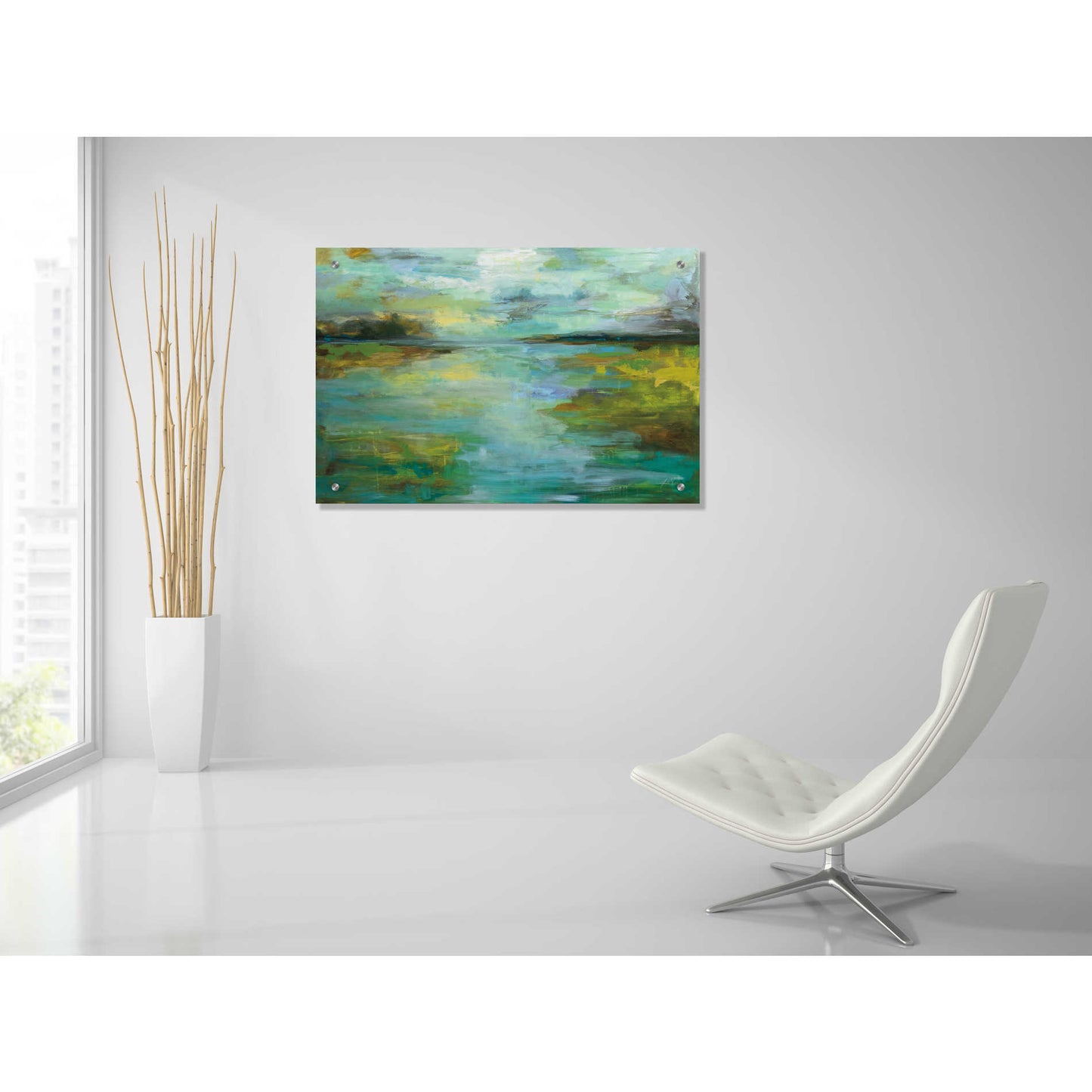 Epic Art 'Serene' by Jeanette Vertentes, Acrylic Glass Wall Art,36x24