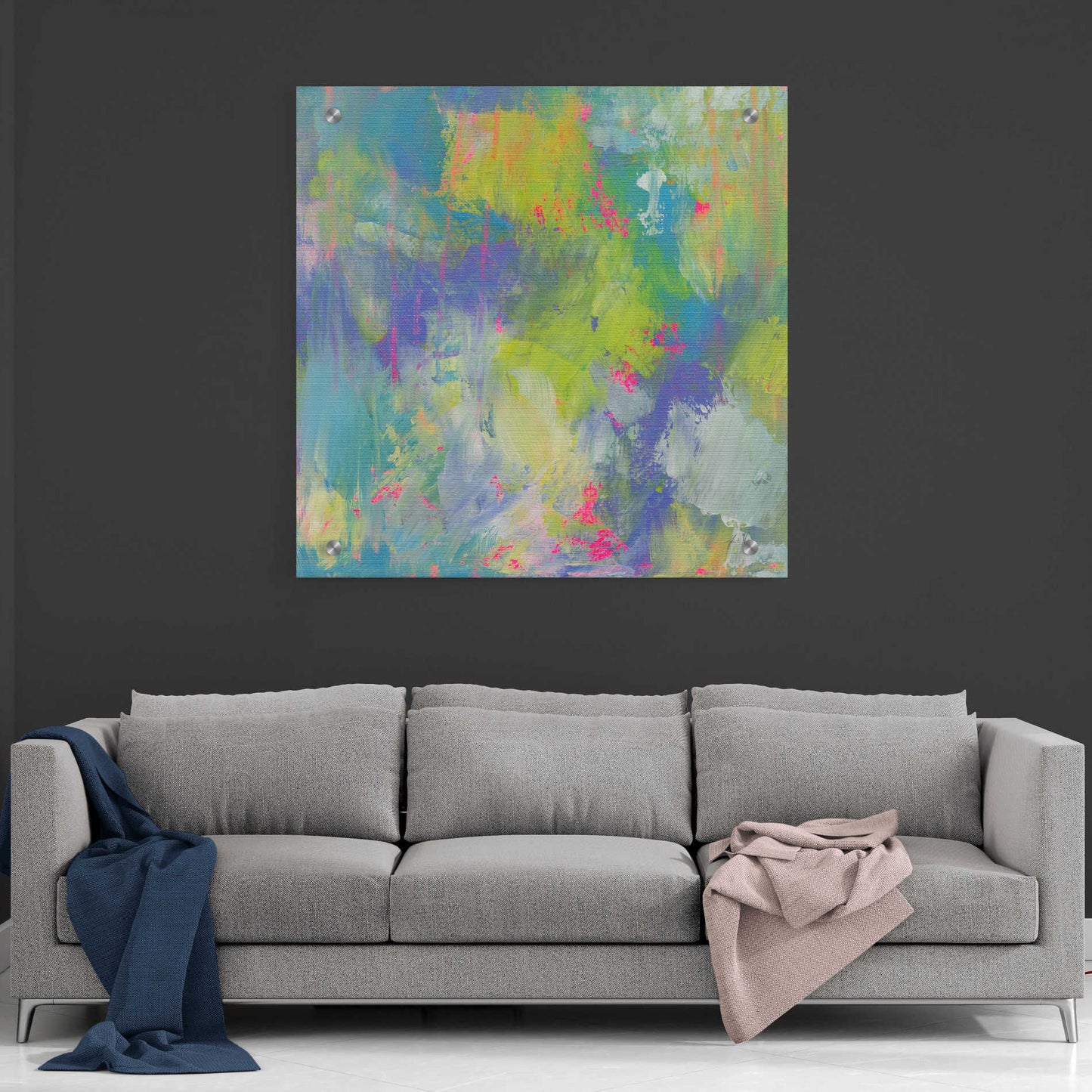 Epic Art 'Glee' by Jeanette Vertentes, Acrylic Glass Wall Art,36x36