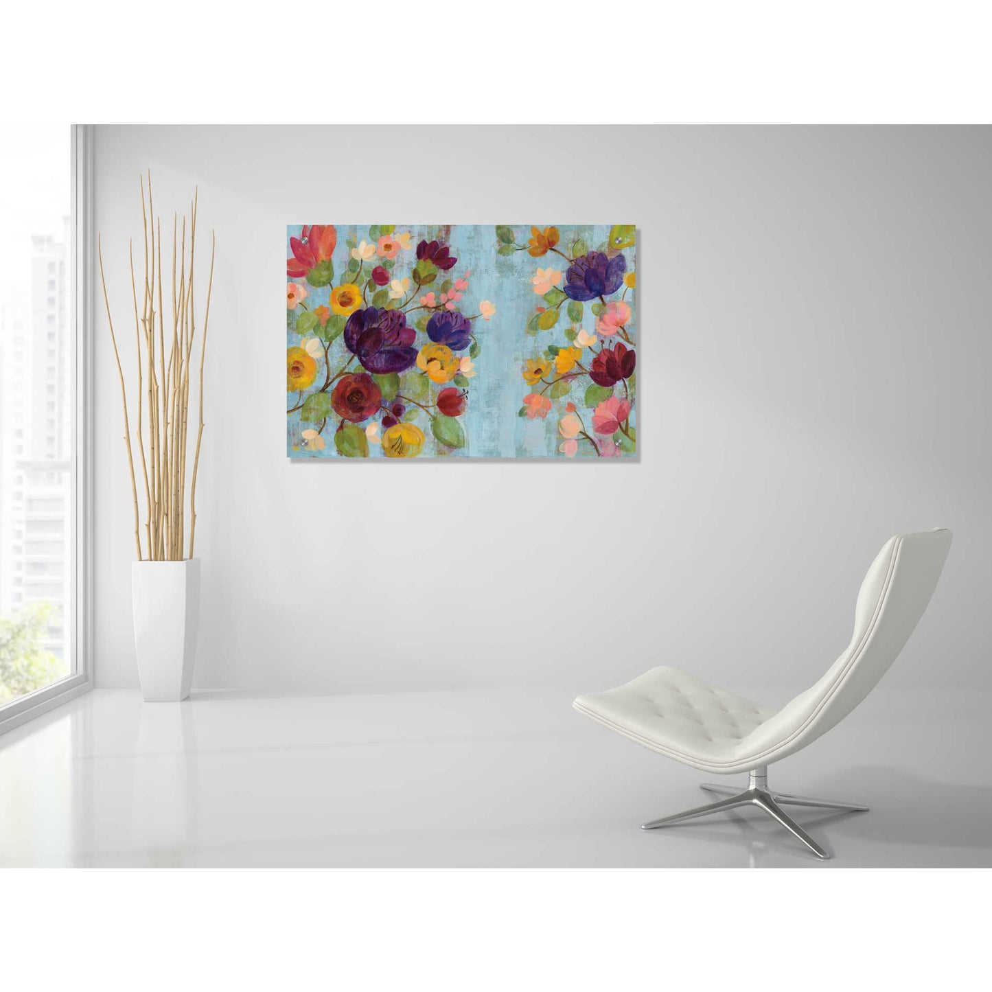 Epic Art 'Morning Floral' by Silvia Vassileva, Acrylic Glass Wall Art,36x24