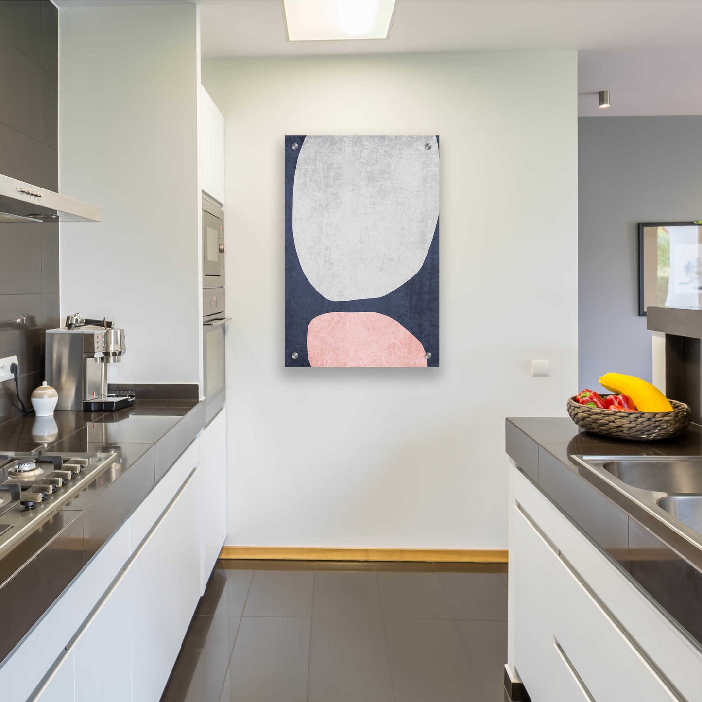 Epic Art 'Minimalist Geometric 3' by Irena Orlov, Acrylic Glass Wall Art,24x36