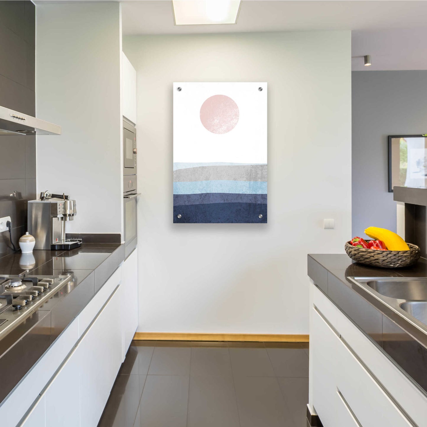 Epic Art 'Minimalist Geometric 12' by Irena Orlov, Acrylic Glass Wall Art,24x36