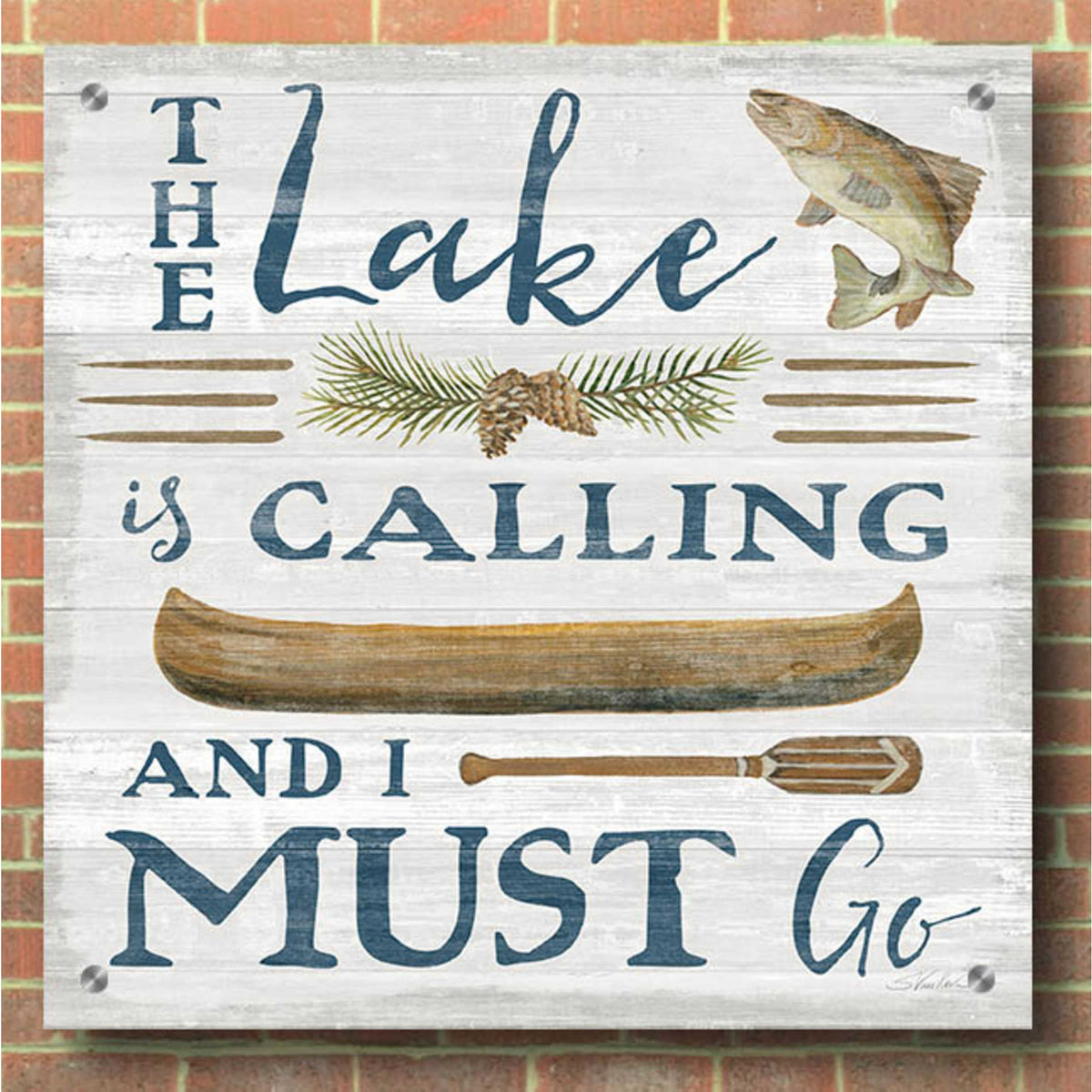 Epic Art 'Lakeside Retreat VIII' by Silvia Vassileva, Acrylic Glass Wall Art,36x36