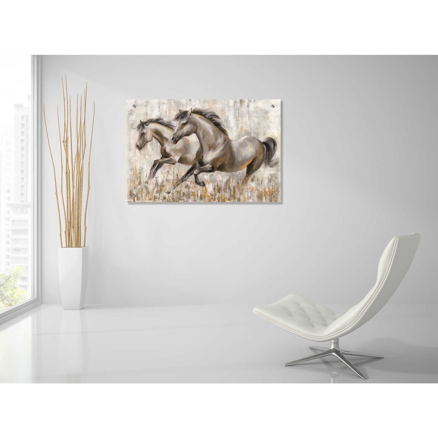 Epic Art 'Running Horses' by Silvia Vassileva, Acrylic Glass Wall Art,36x24