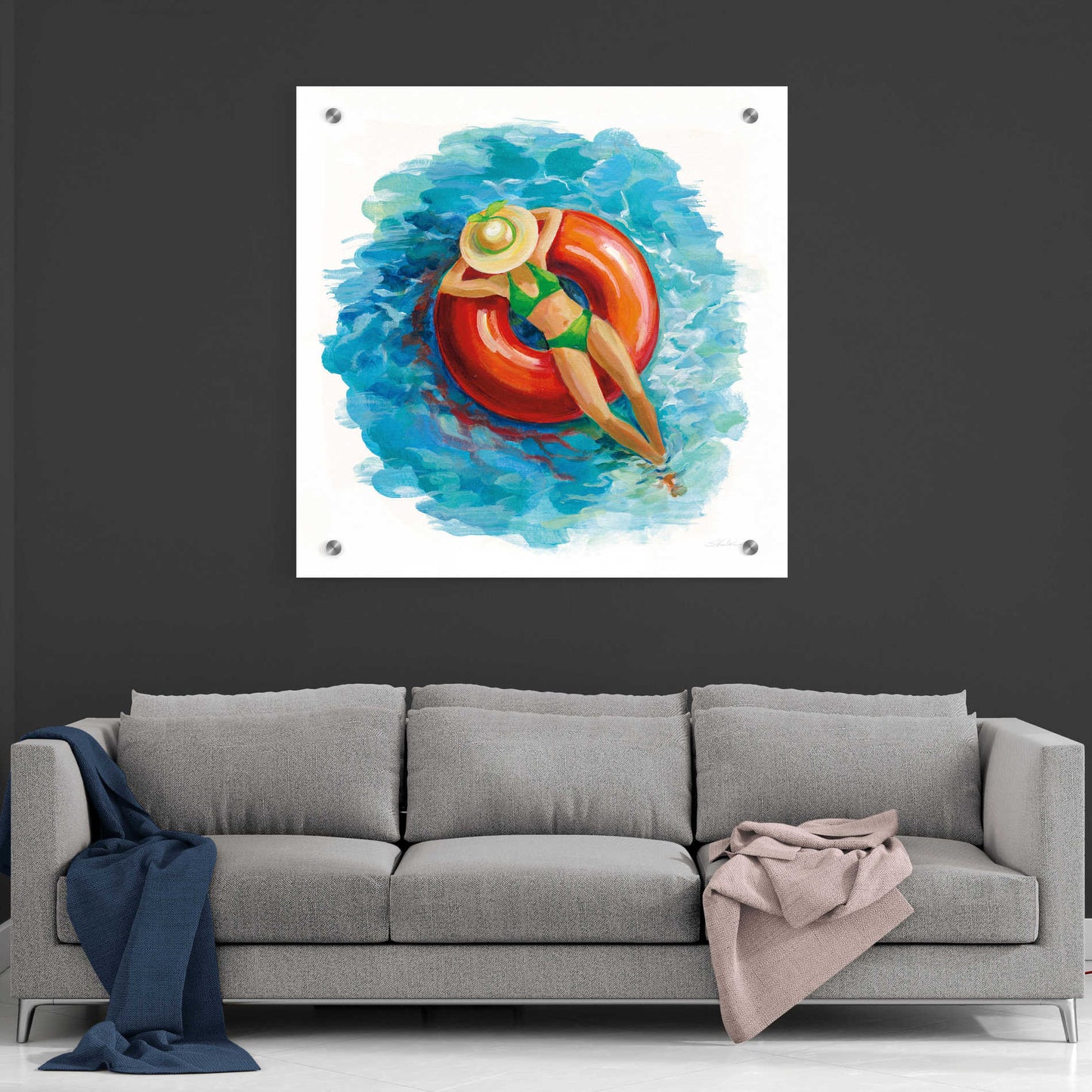 Epic Art 'Sunbather I' by Silvia Vassileva, Acrylic Glass Wall Art,36x36