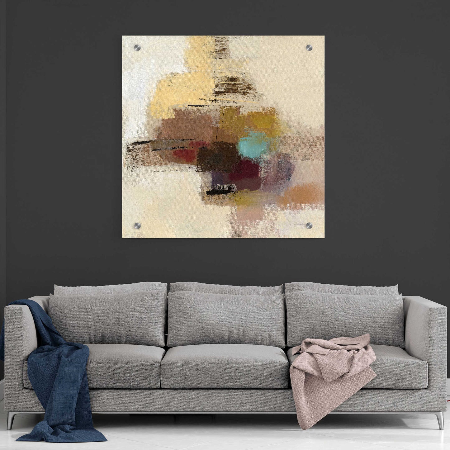 Epic Art 'Morello Cherry Abstract II' by Silvia Vassileva, Acrylic Glass Wall Art,36x36