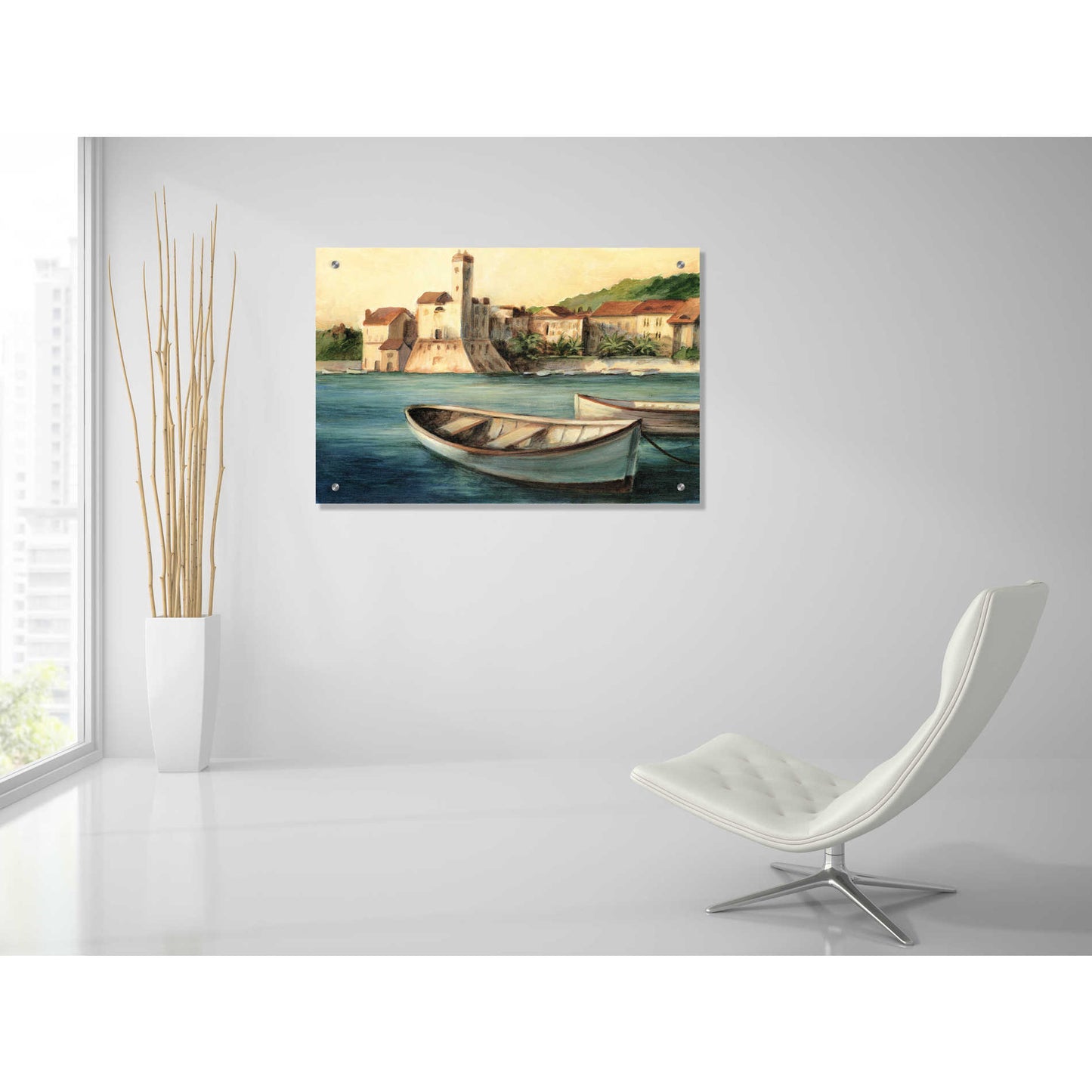 Epic Art "Mediterranean Harbor II" by Ethan Harper, Acrylic Glass Wall Art,36x24